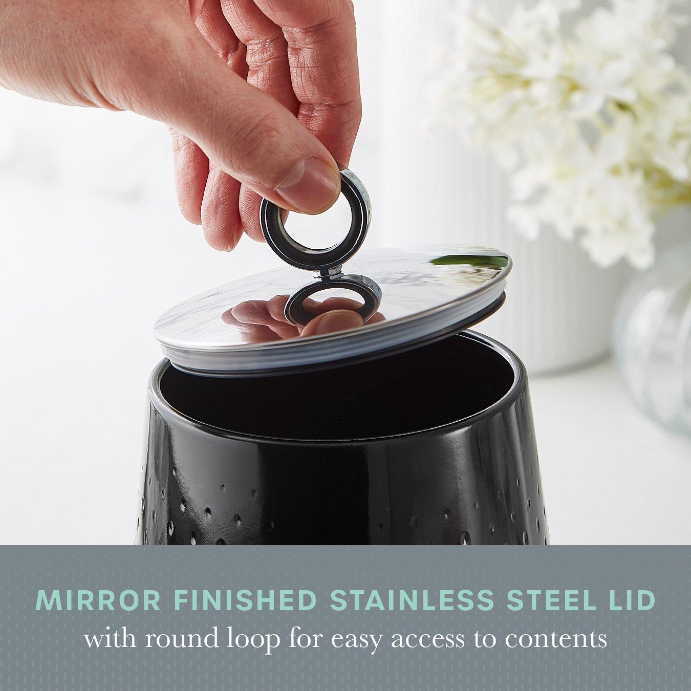 Black - Swan - Elegance Set of 3 Canisters - 4