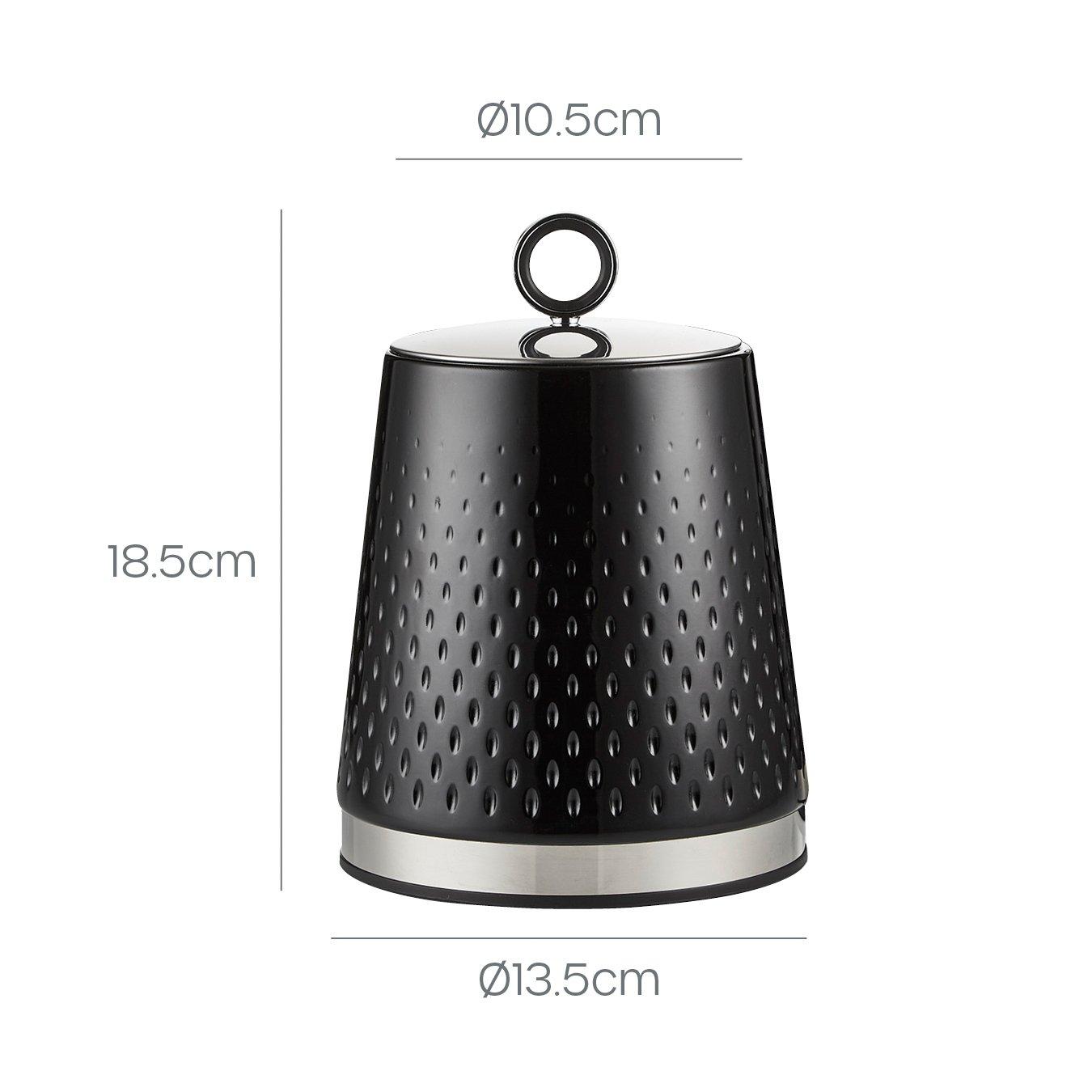 Black - Swan - Elegance Set of 3 Canisters - 9