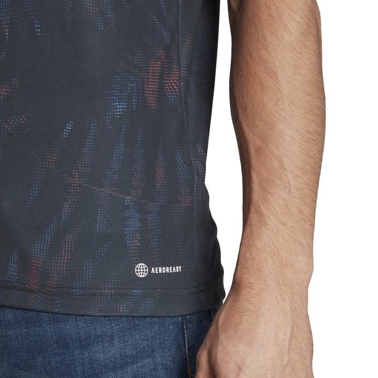 Noir/Blanc - adidas - Fabric Sublimination T Shirt Mens - 8