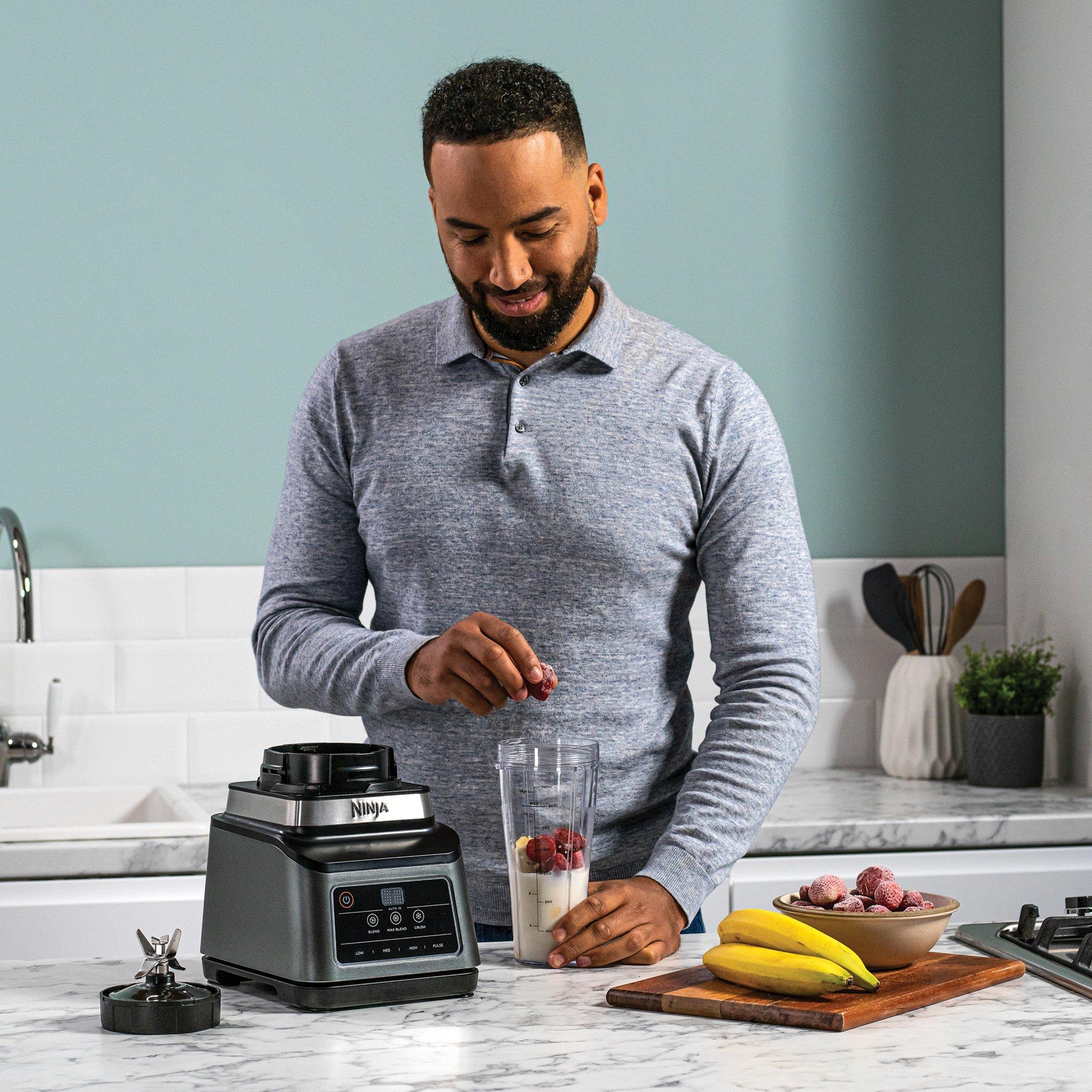 Black/Grey - Ninja - 2-in-1 Blender with Auto-iQ BN750UK - 3