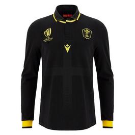 Macron Wales Rugby Away Long Sleeve Shirt 2023 Adults RWC