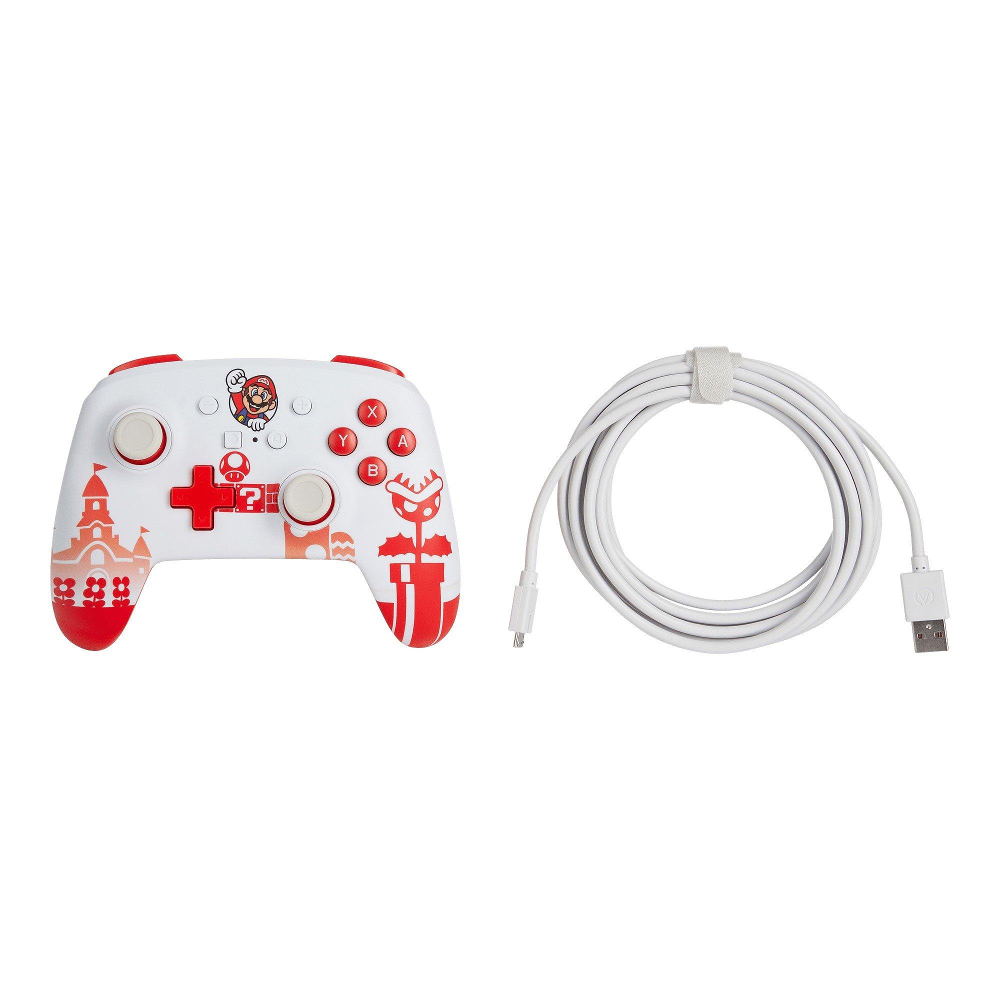 Mario White/Red - PowerA - Switch Enhanced Wired Controller - Mario Red/White - 2