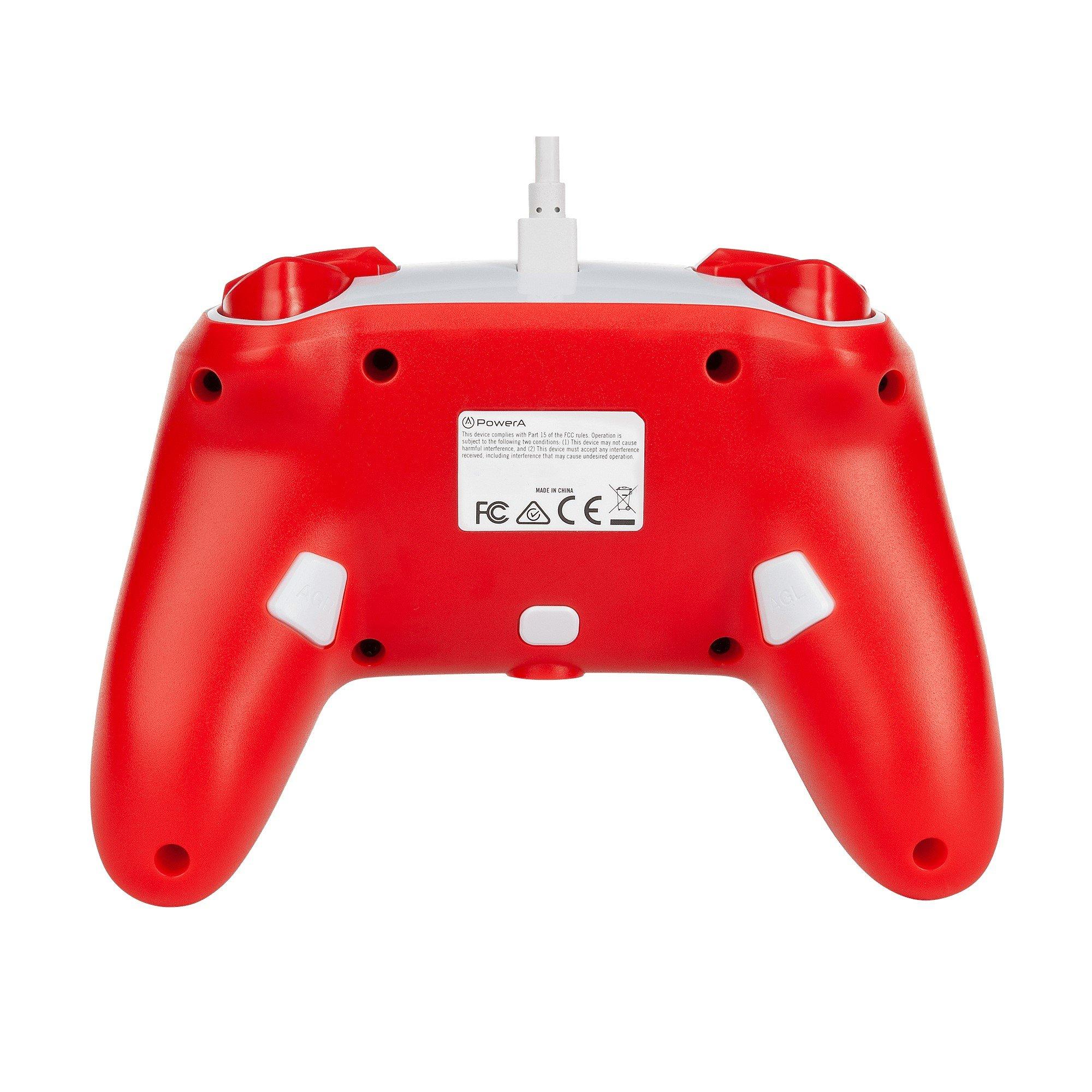 Mario White/Red - PowerA - Switch Enhanced Wired Controller - Mario Red/White - 7