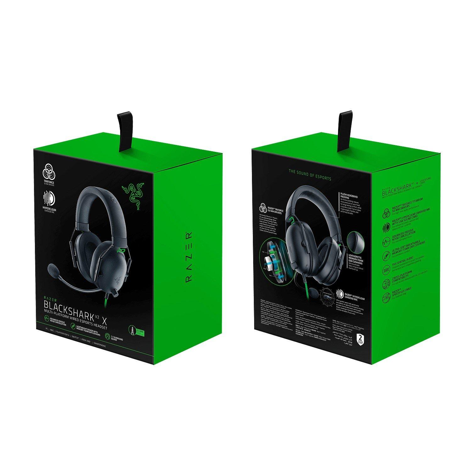 Zwart - Razer - BlackShark V2 X Gaming Headset - 6