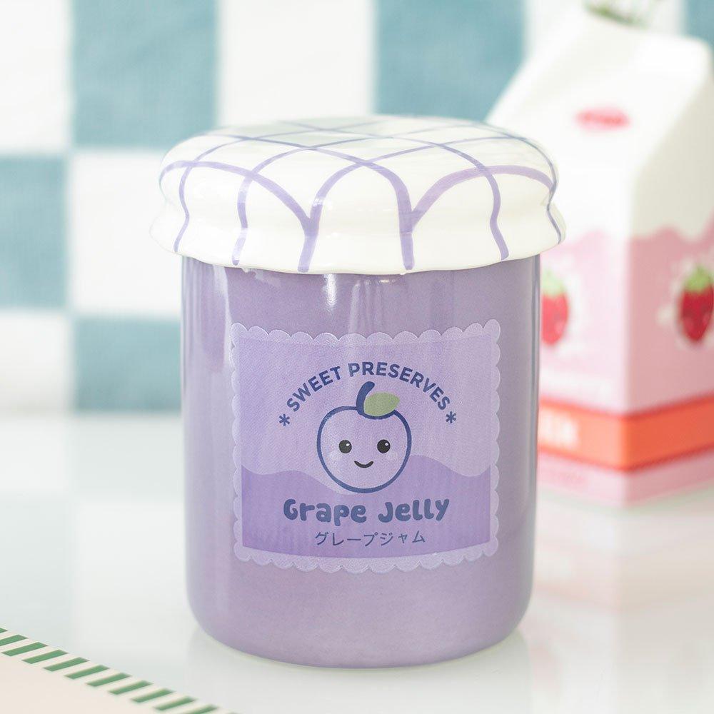 Something Different  Grape Jelly Jar Oil Burner And Wax Warmer - Purple