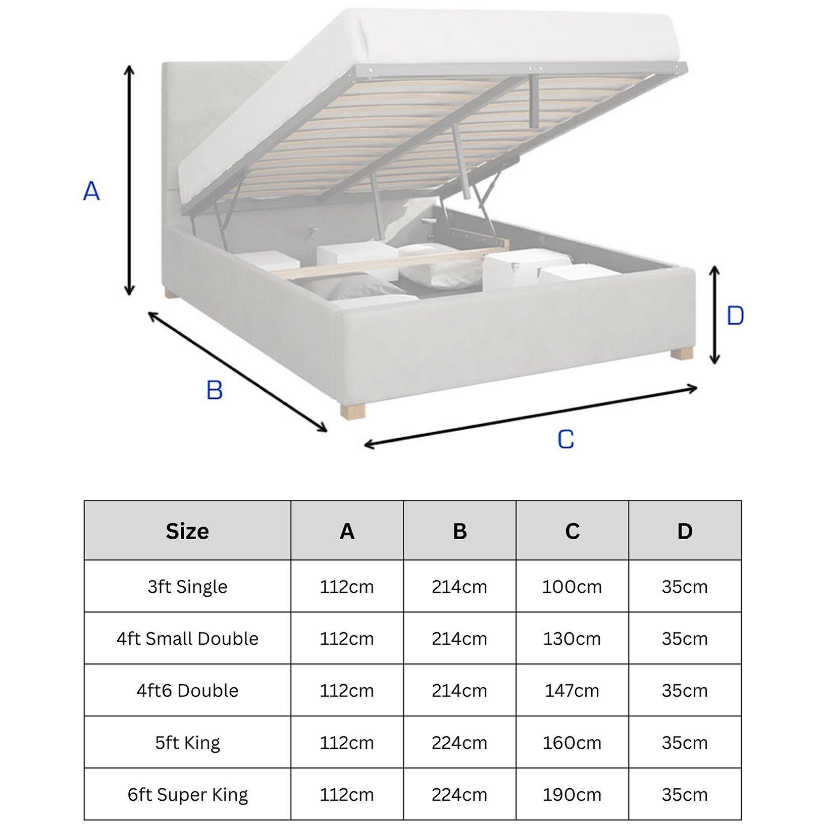 Steel - Catherine Lansfield - Catherine Lansfield Boutique Ottoman Bed - 7