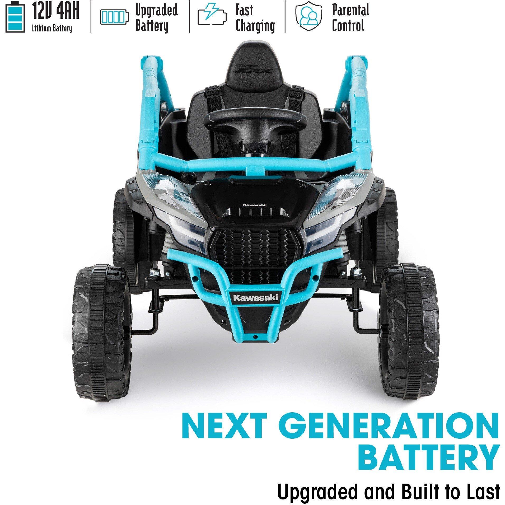 Black And Blue - Xootz - Kawasaki KRX 1000 12v Ride On-Black/Blue - 4