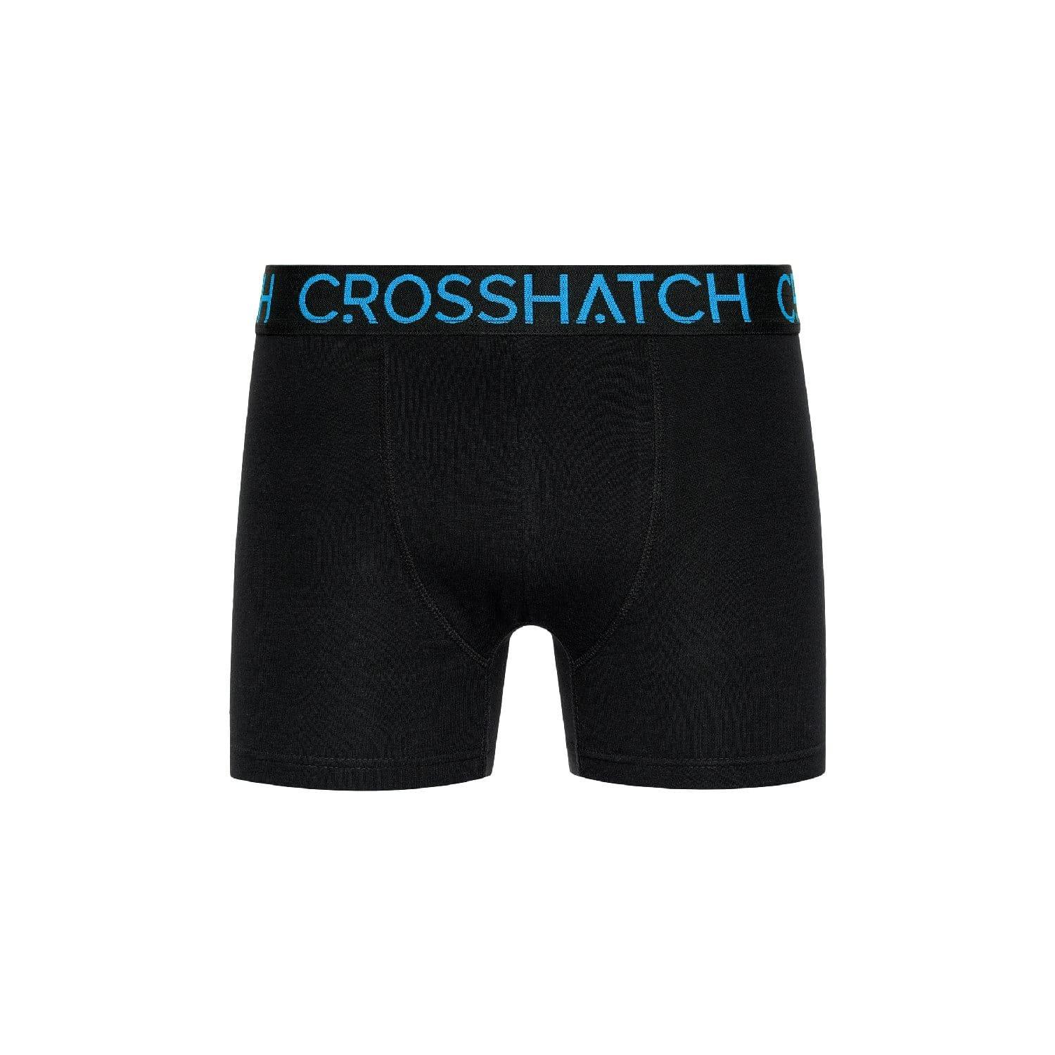 Black - Crosshatch - 3 Pack of Monoglow Boxers - 2