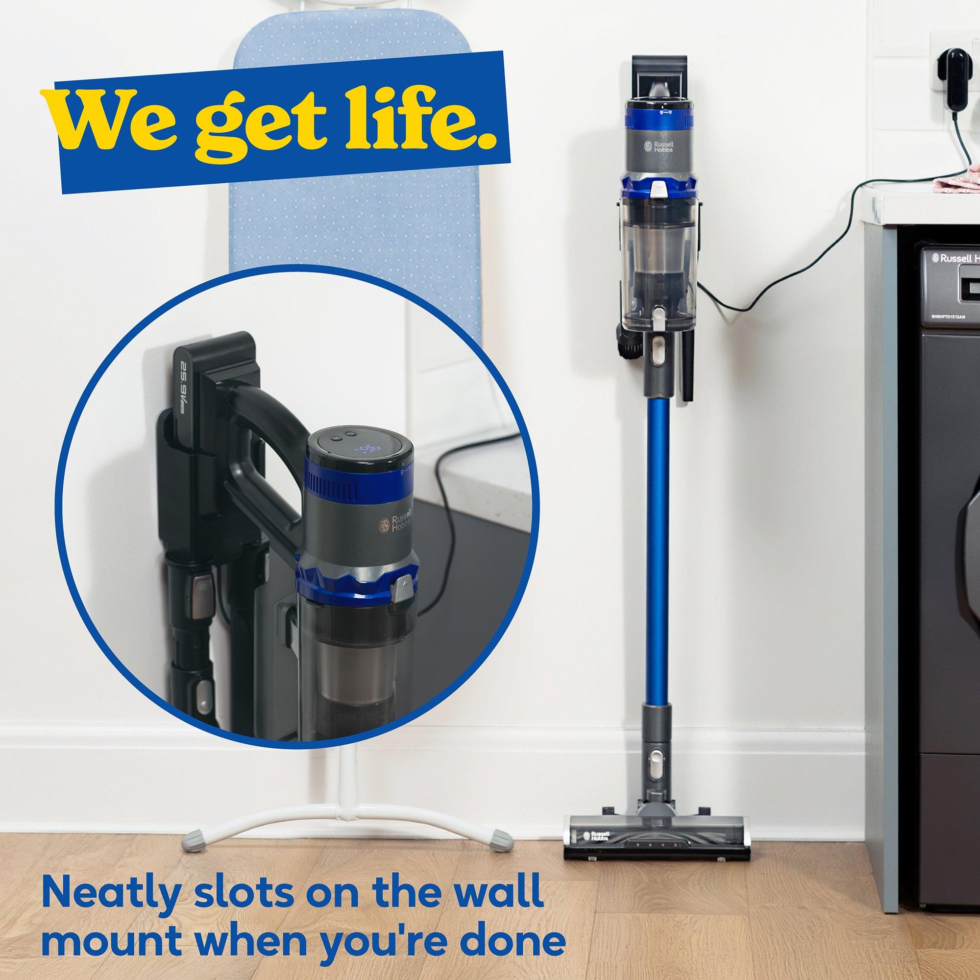 Grey And Blue - Russell Hobbs - RHHS7101 Glide Pro Swift Cordless Vacuum - 11