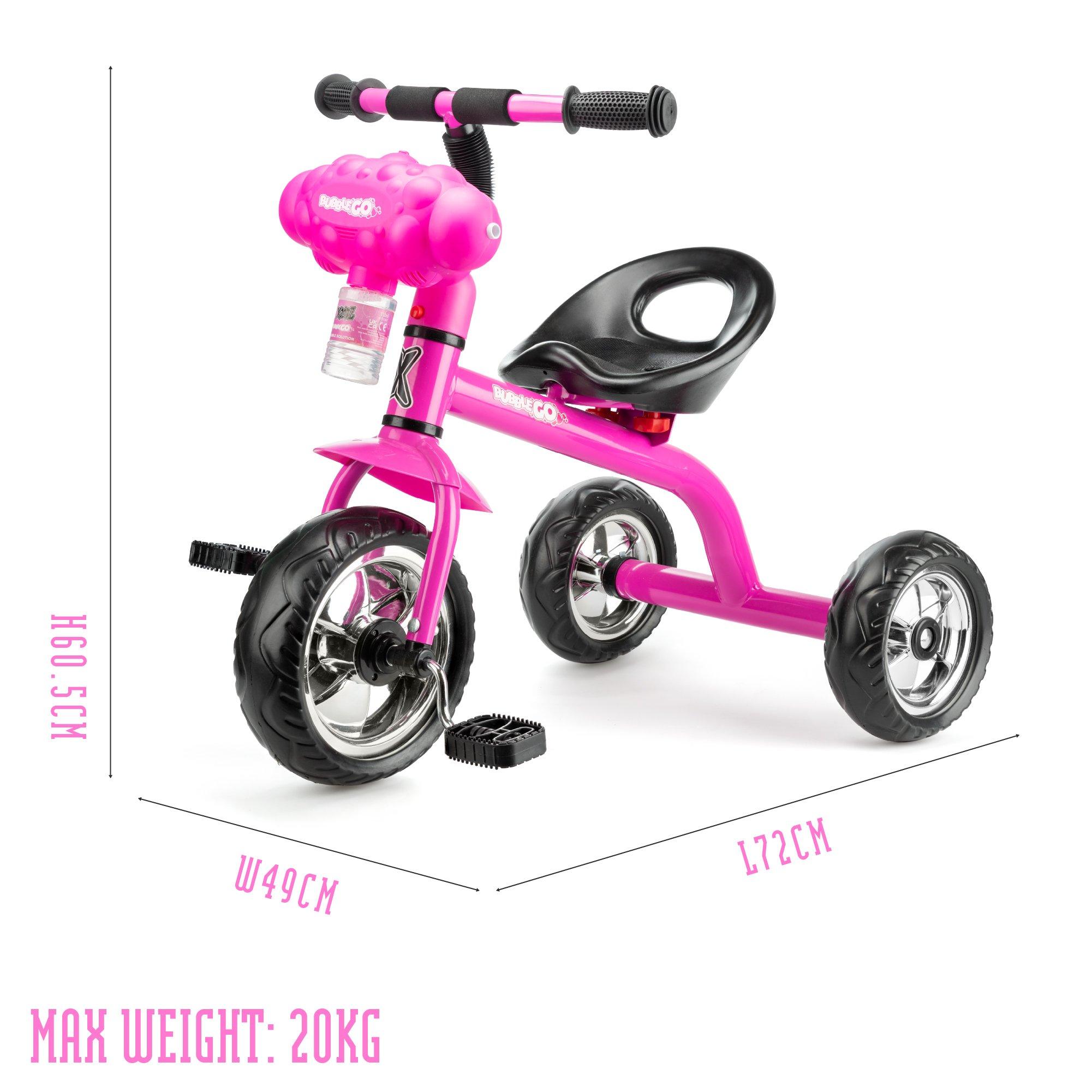 Hot Pink - Xootz - Bubble Go Trike - Pink - 8