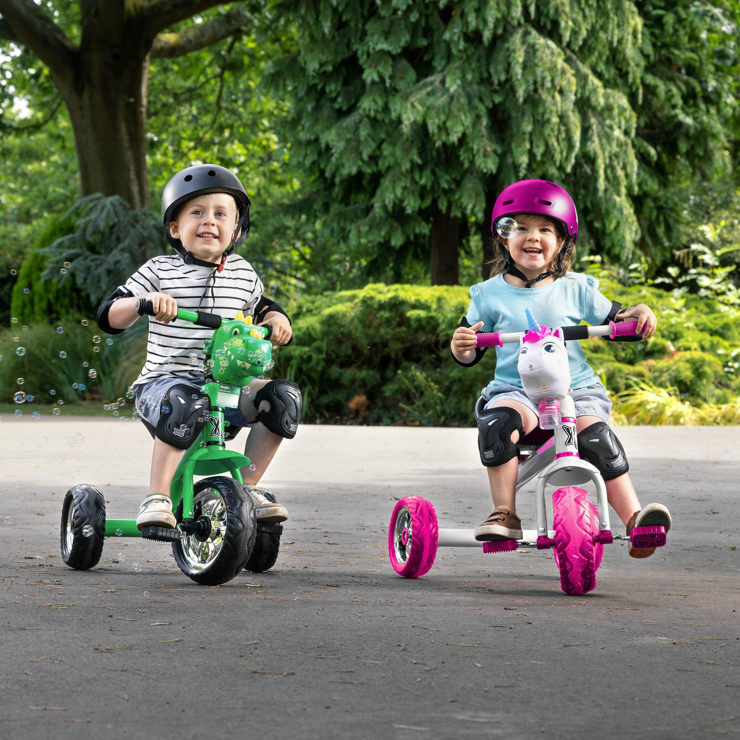 Green - Xootz - Dinosaur Bubble Go Trike - Green - 1