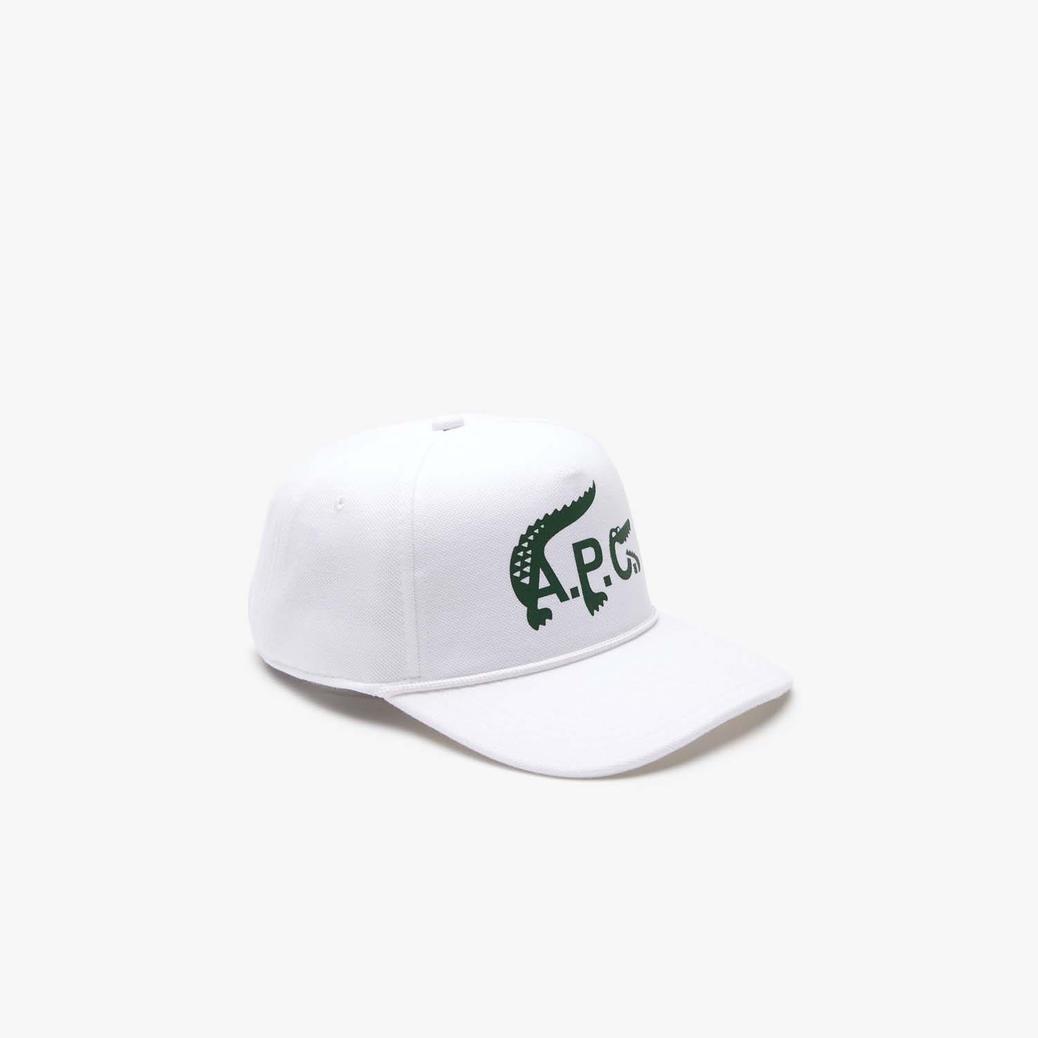 White - Lacoste - x A.P.C. Organic Cotton Cap - 1