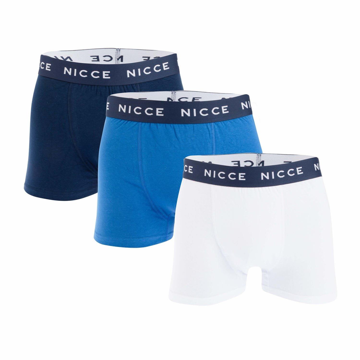 Blue - Nicce - Cosum 3 Pack Boxer Shorts