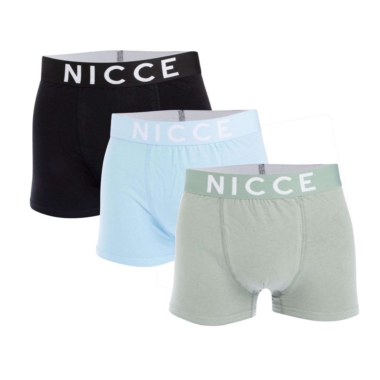 Blue - Nicce - Jayden 3 Pack Boxer Shorts