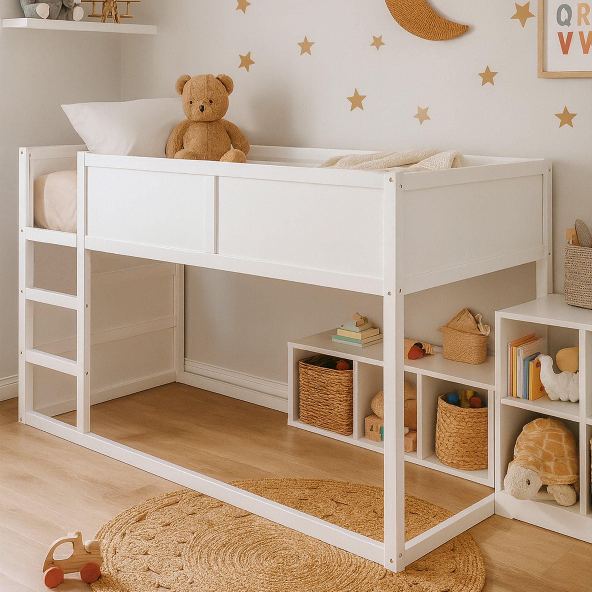 White - Aspire - Hideout Reversible Midsleeper Children's Bed with - 1