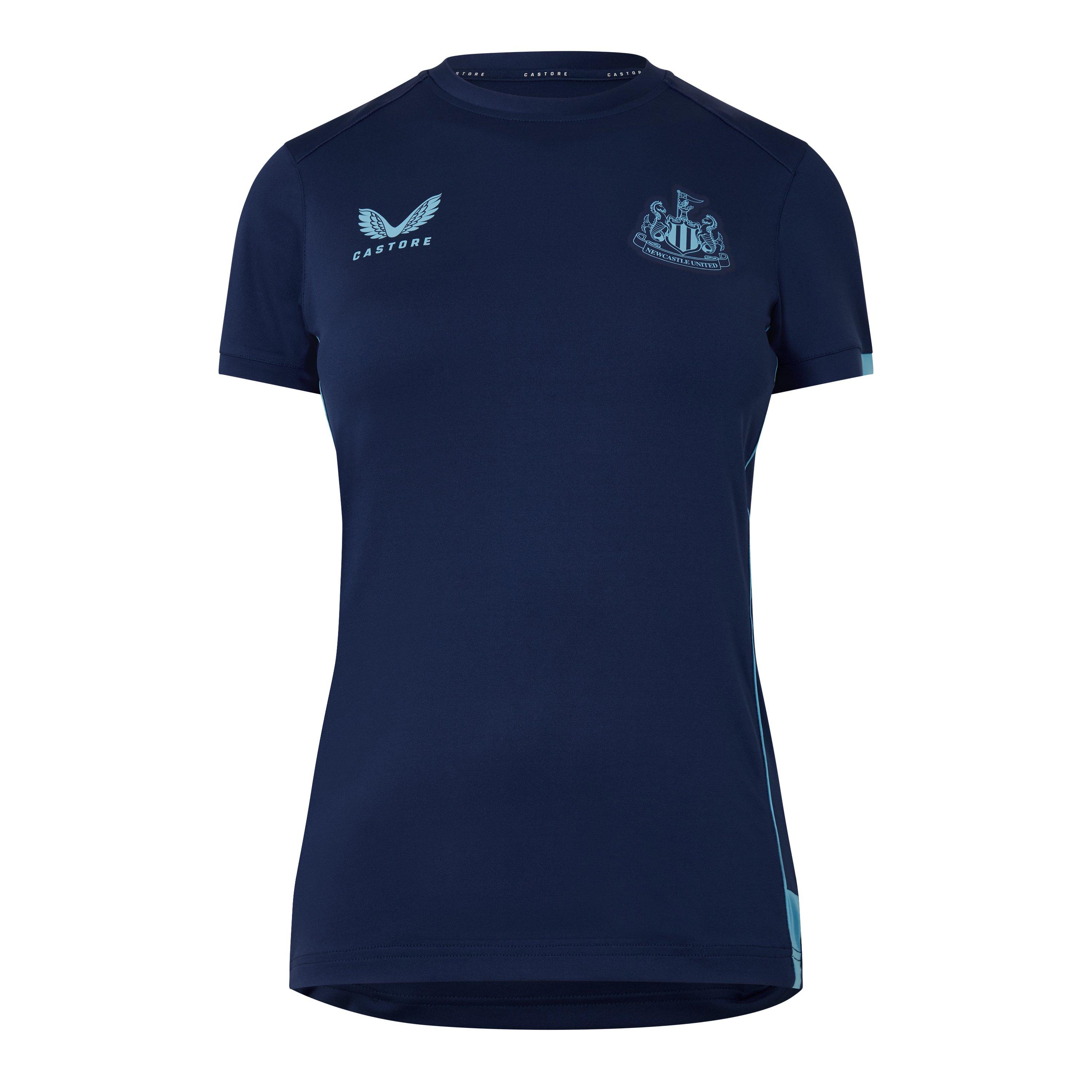 Castore Women's Nufc Short-Sleeve T-Shirt - Blue Depths/Nor - 14 (L)