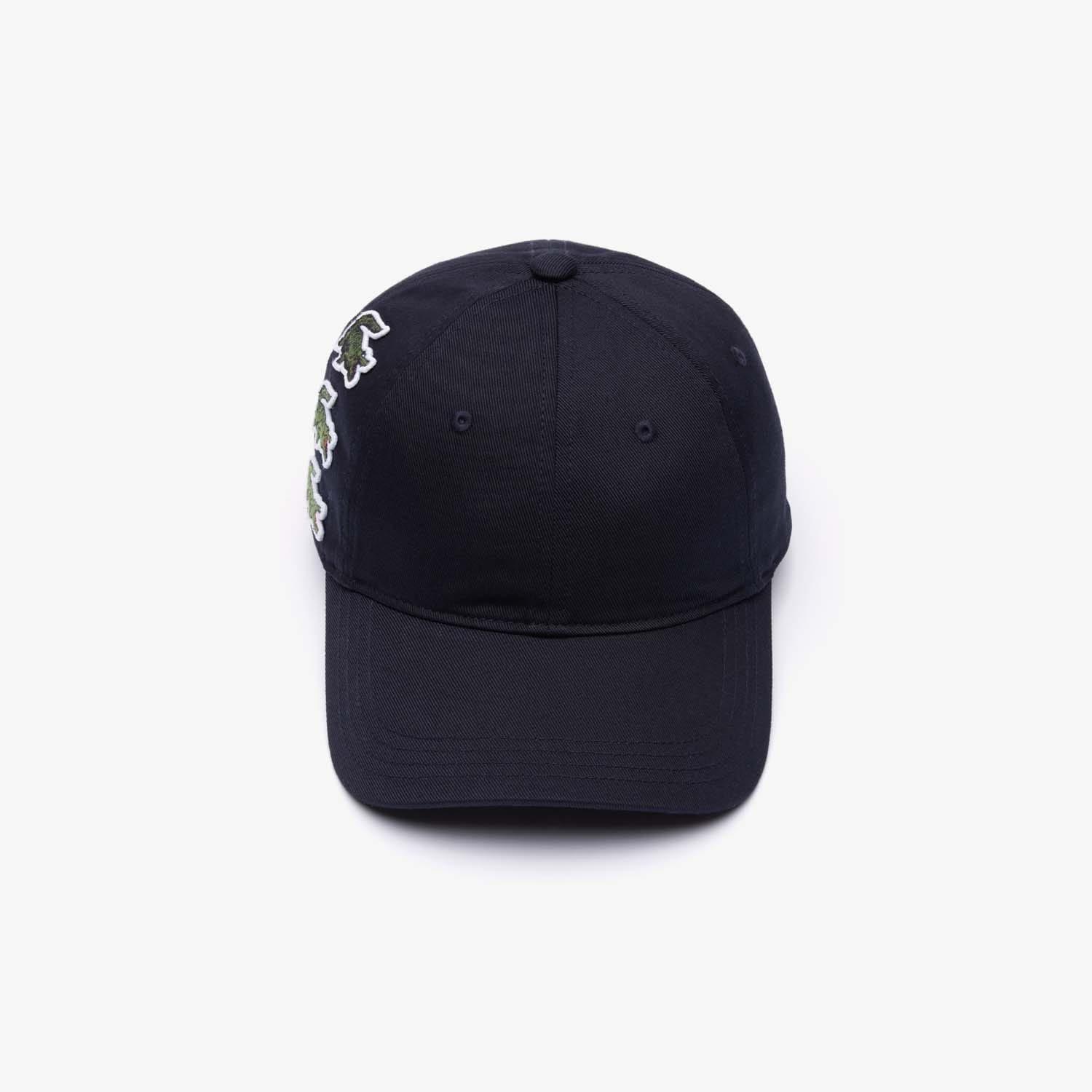 Blue - Lacoste - Iconic Badge Cotton Cap - 3