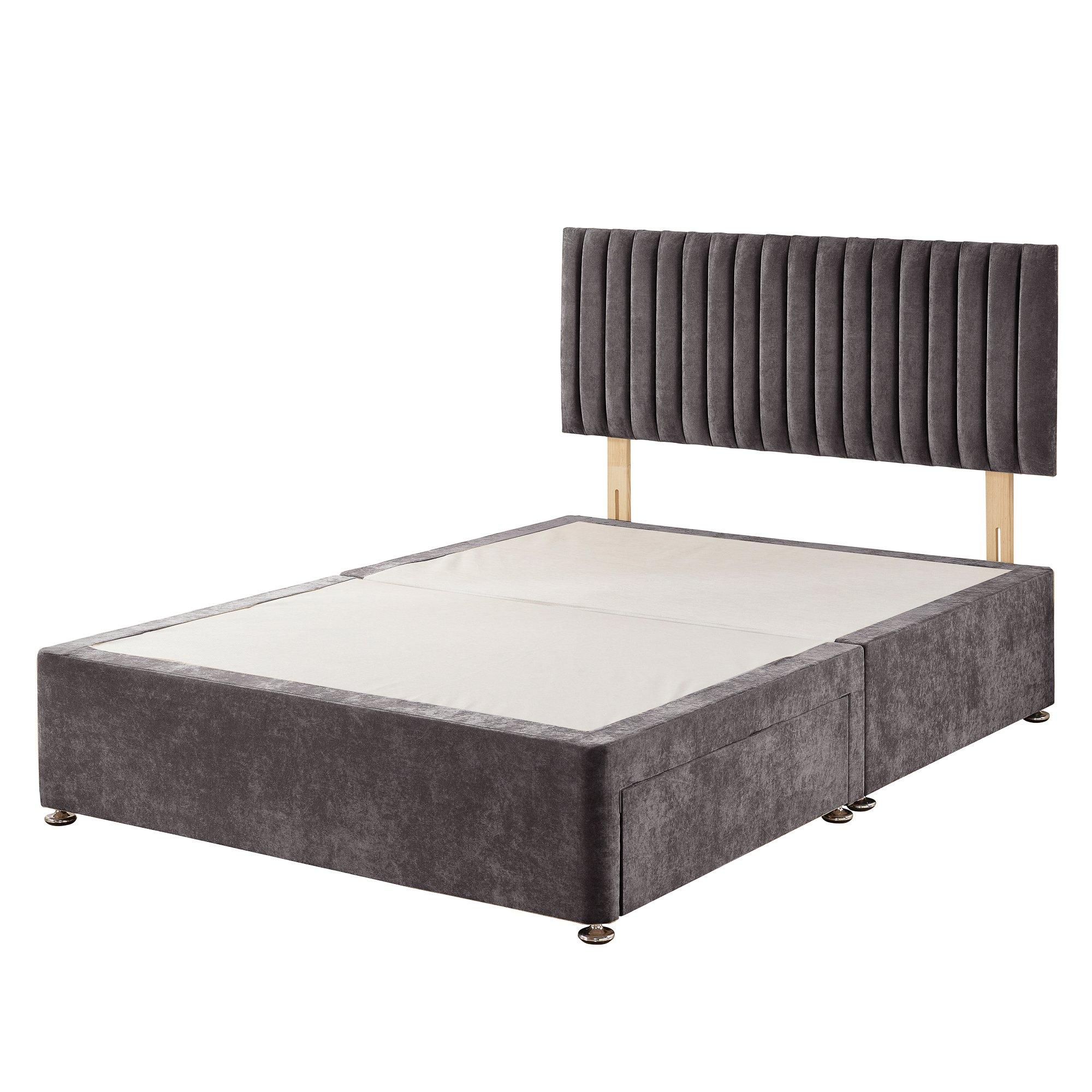 Slate - Aspire - Grant Divan with Mattress 2 Drawers - 4