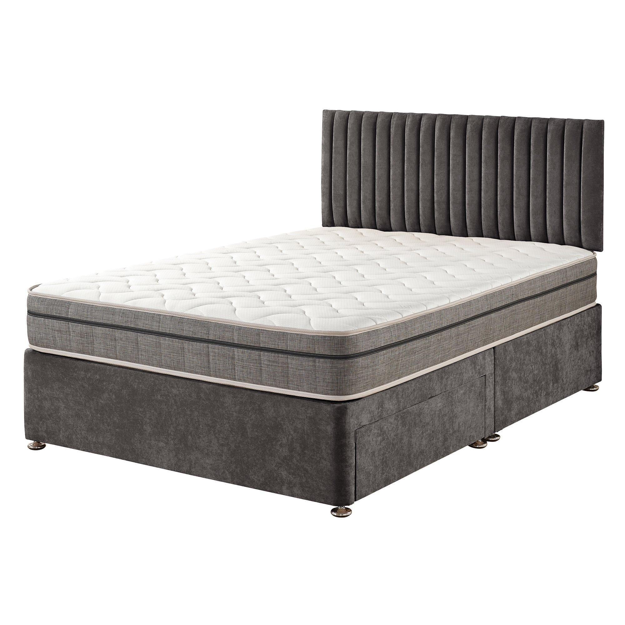Slate - Aspire - Grant Divan with Mattress 2 Drawers - 6