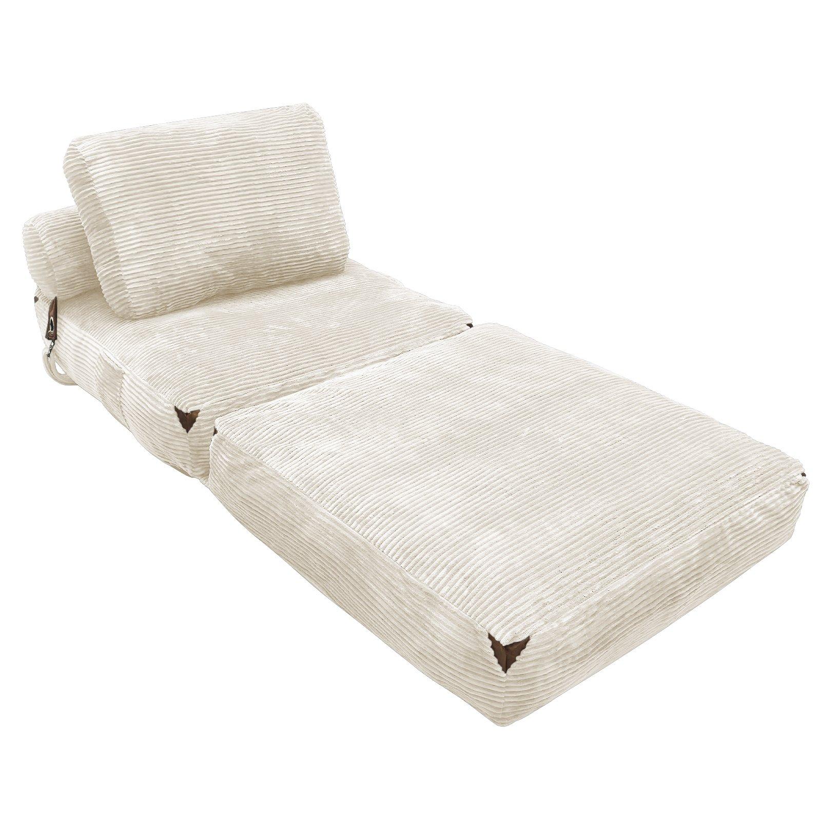 White - Urban Meuble - SOFA BED Convertible Lounge - 12