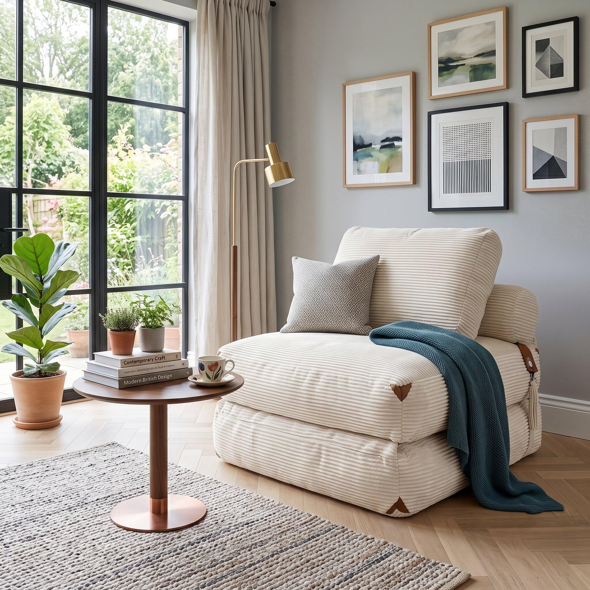 White - Urban Meuble - SOFA BED Convertible Lounge - 3