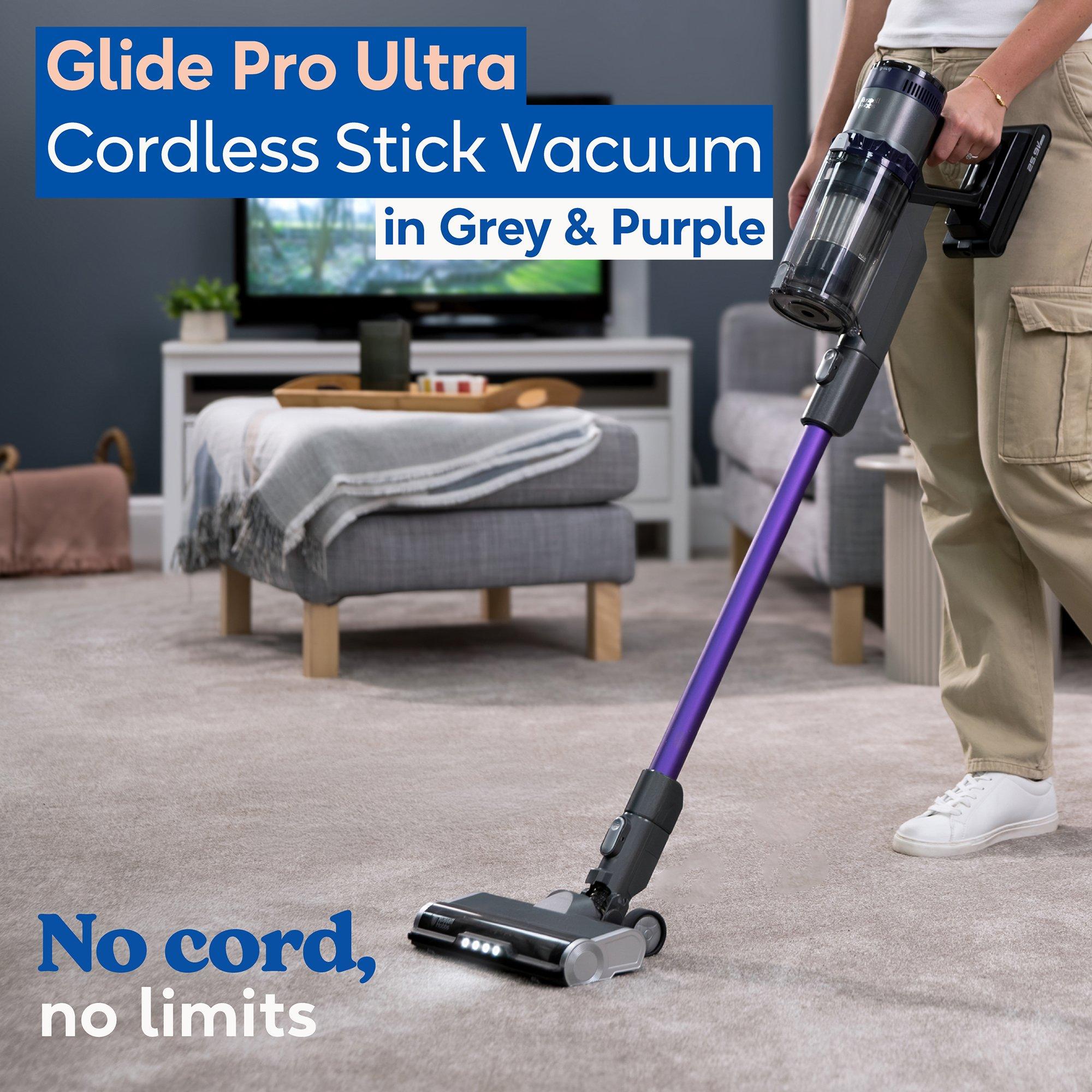 Grey And Purple - Russell Hobbs - RHHS8101 Glide Pro Ultra Cordless Stick Vacuum - 4