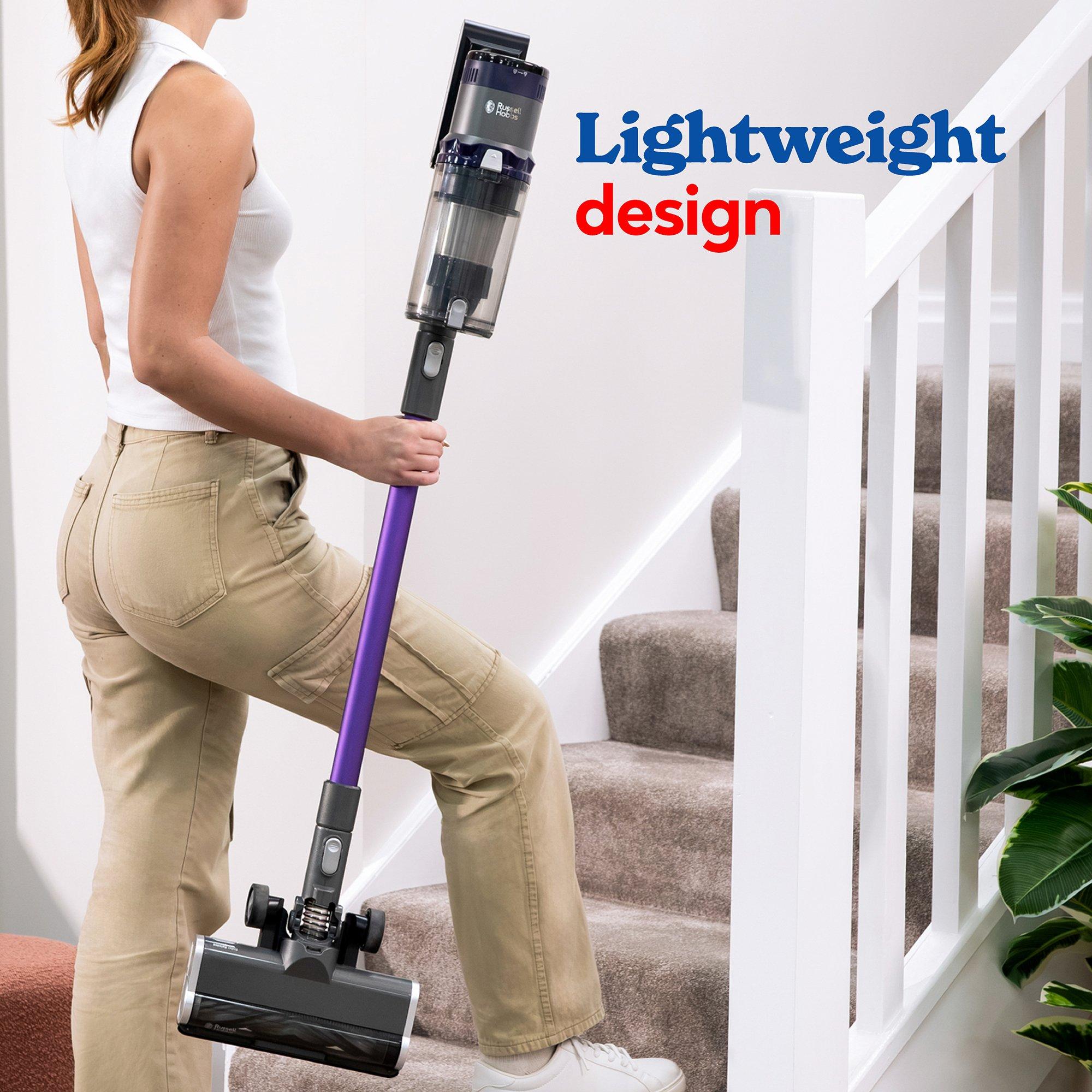Grey And Purple - Russell Hobbs - RHHS8101 Glide Pro Ultra Cordless Stick Vacuum - 7