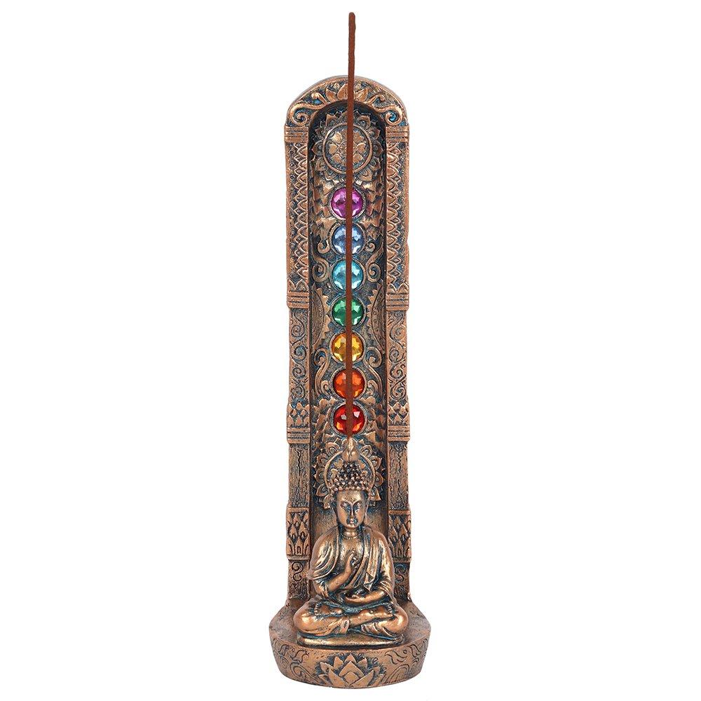 Gold - Something Different - Chakra and Buddha Incense Holder - 1