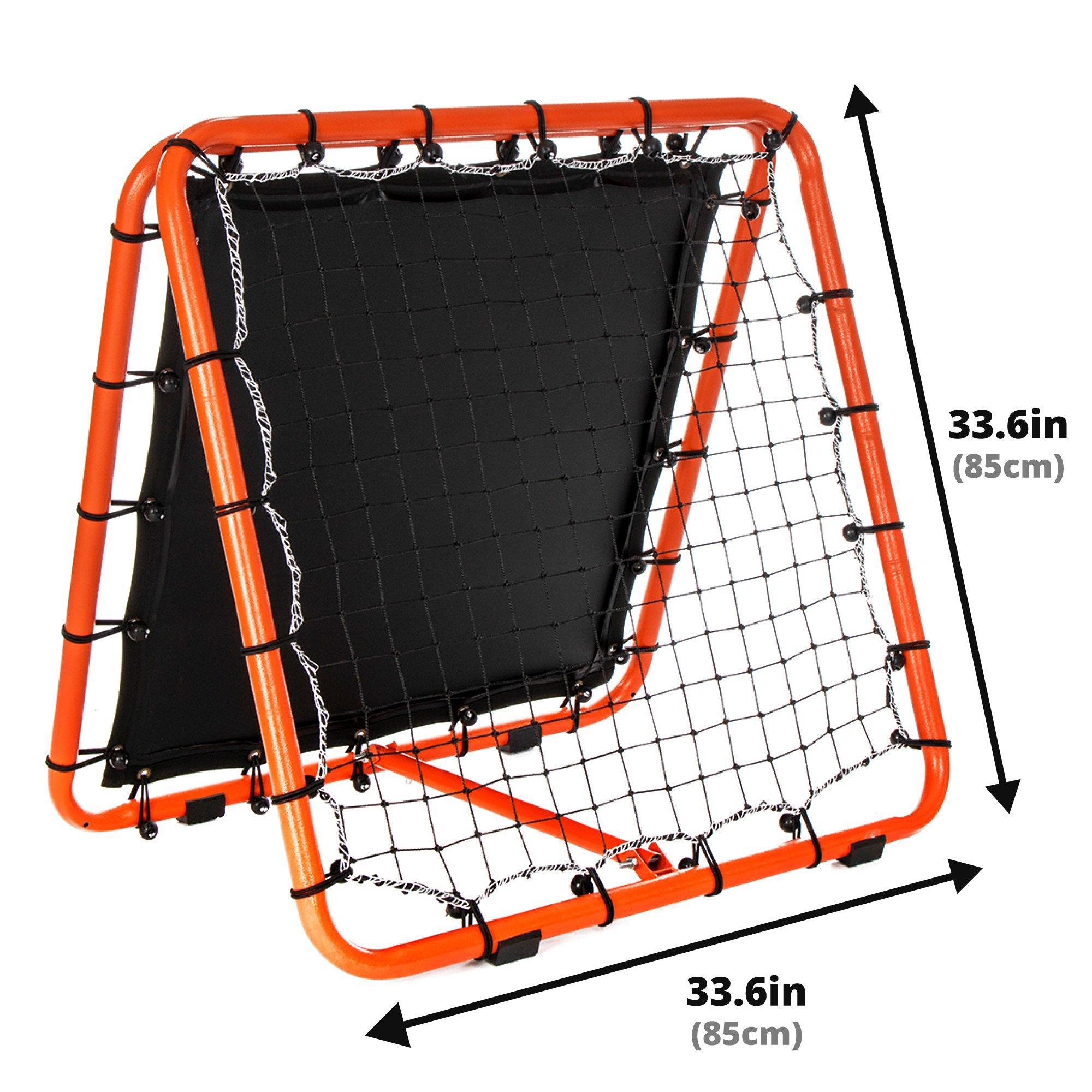 Orange & Black - Football Flick - Urban Dual Speed Rebound Net - 5