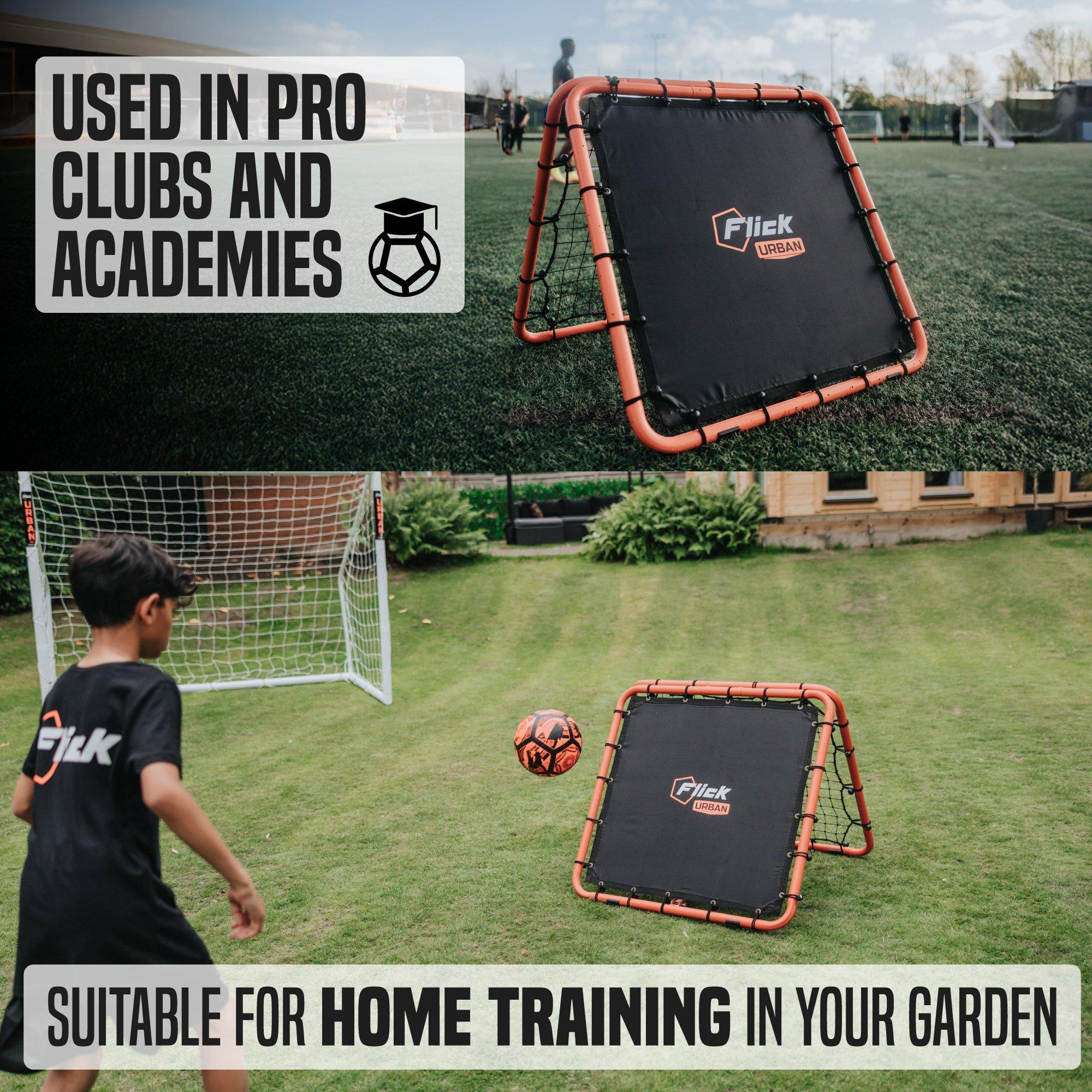Orange & Black - Football Flick - Urban Dual Speed Rebound Net - 8