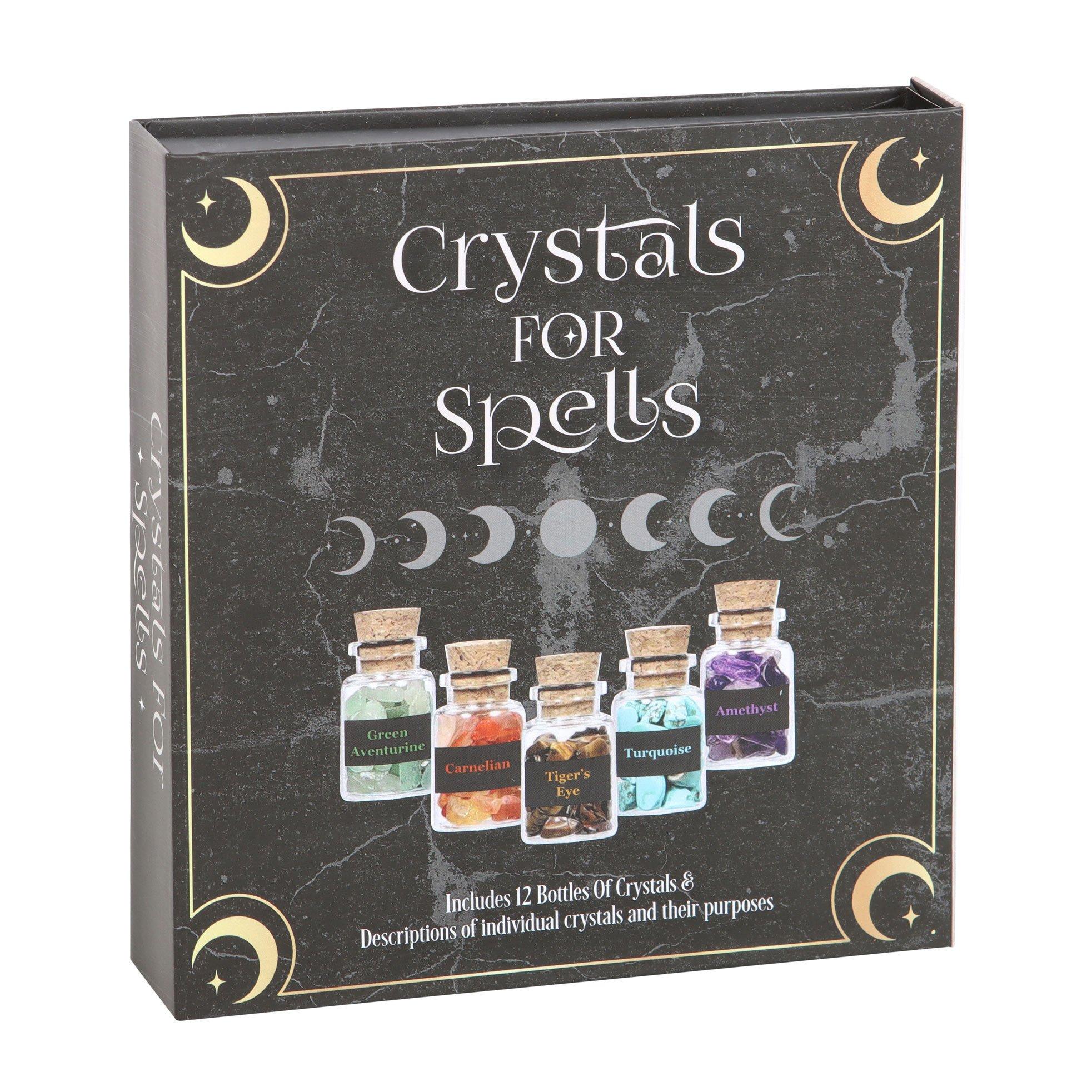 Black - Something Different - Crystals for Spells Crystal Chip Bottle Gift Set - 4