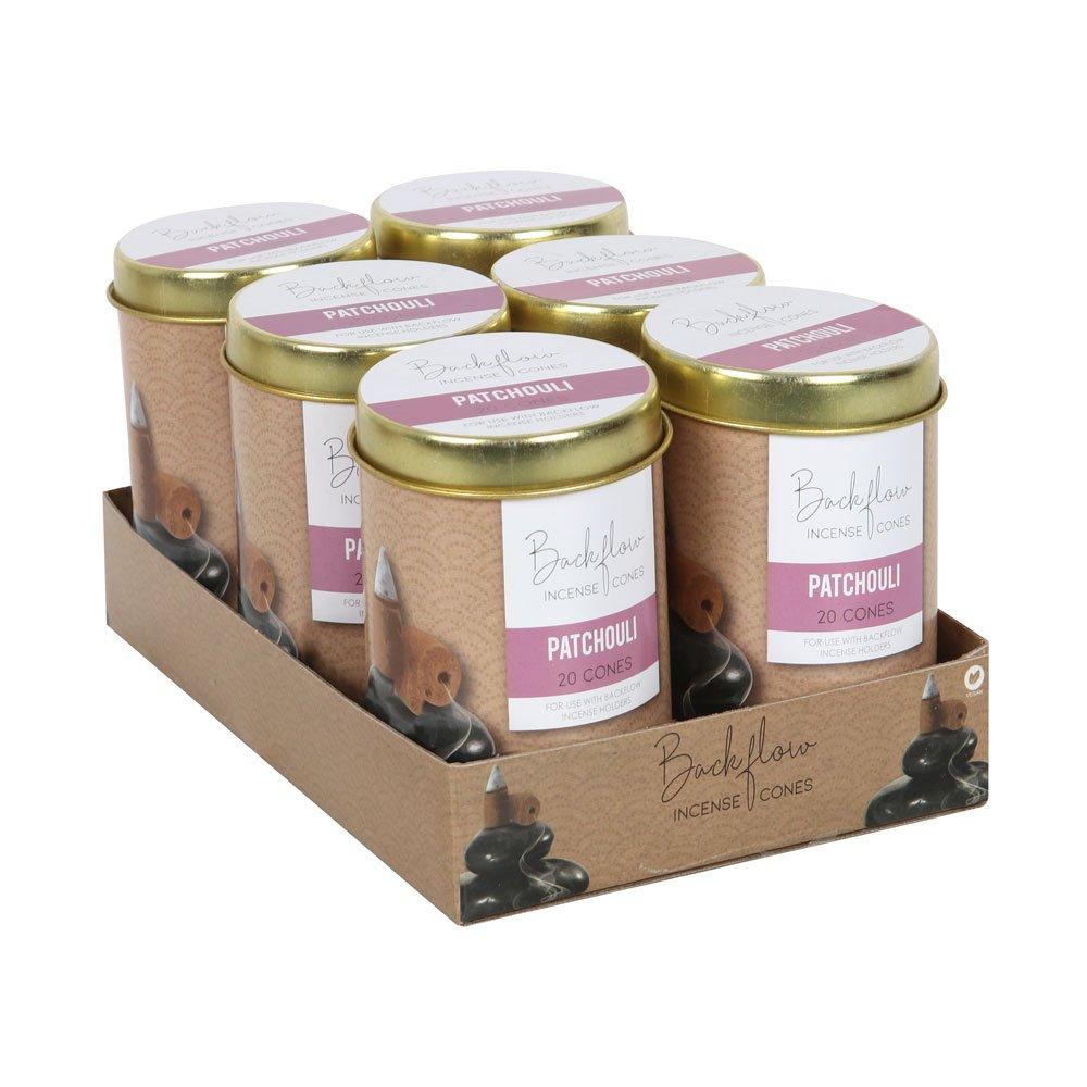 Brown - Something Different - 6 Tins of  Elements Patchouli Jumbo Backflow Cones - 2