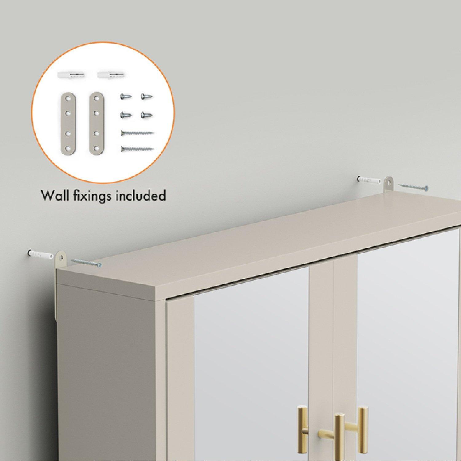 Beige - VonHaus - Bathroom Mirror Cabinet - 4