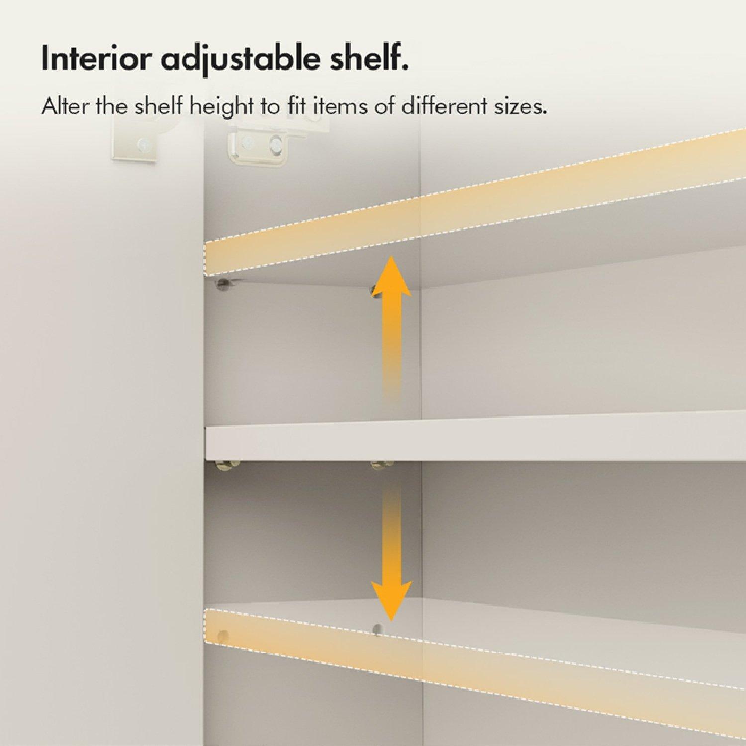 Beige - VonHaus - Bathroom Mirror Cabinet - 6