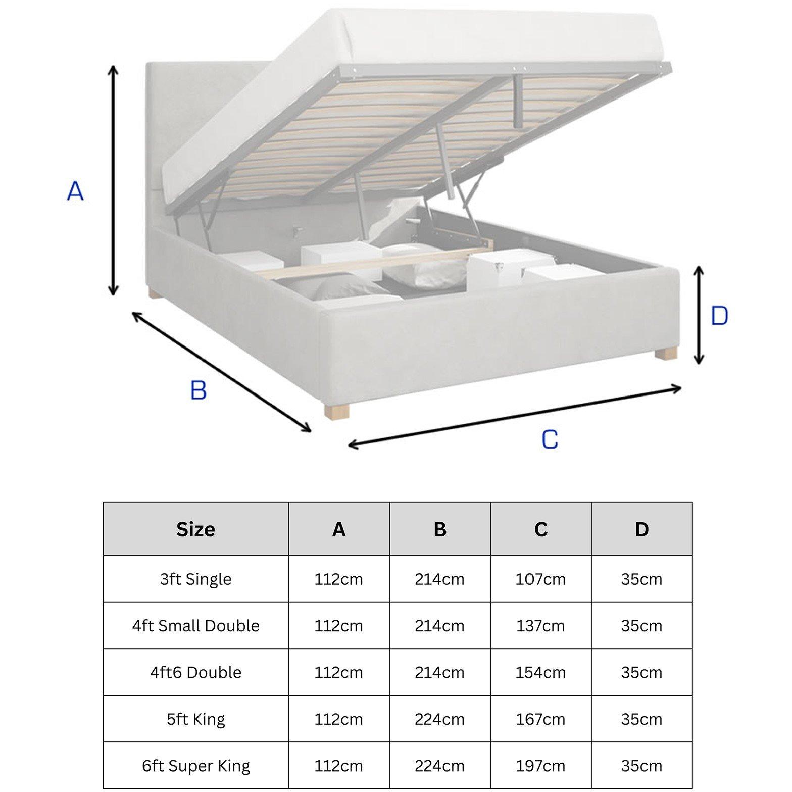 Natural - Catherine Lansfield - Catherine Lansfield Soho Ottoman Wing Bed - 7