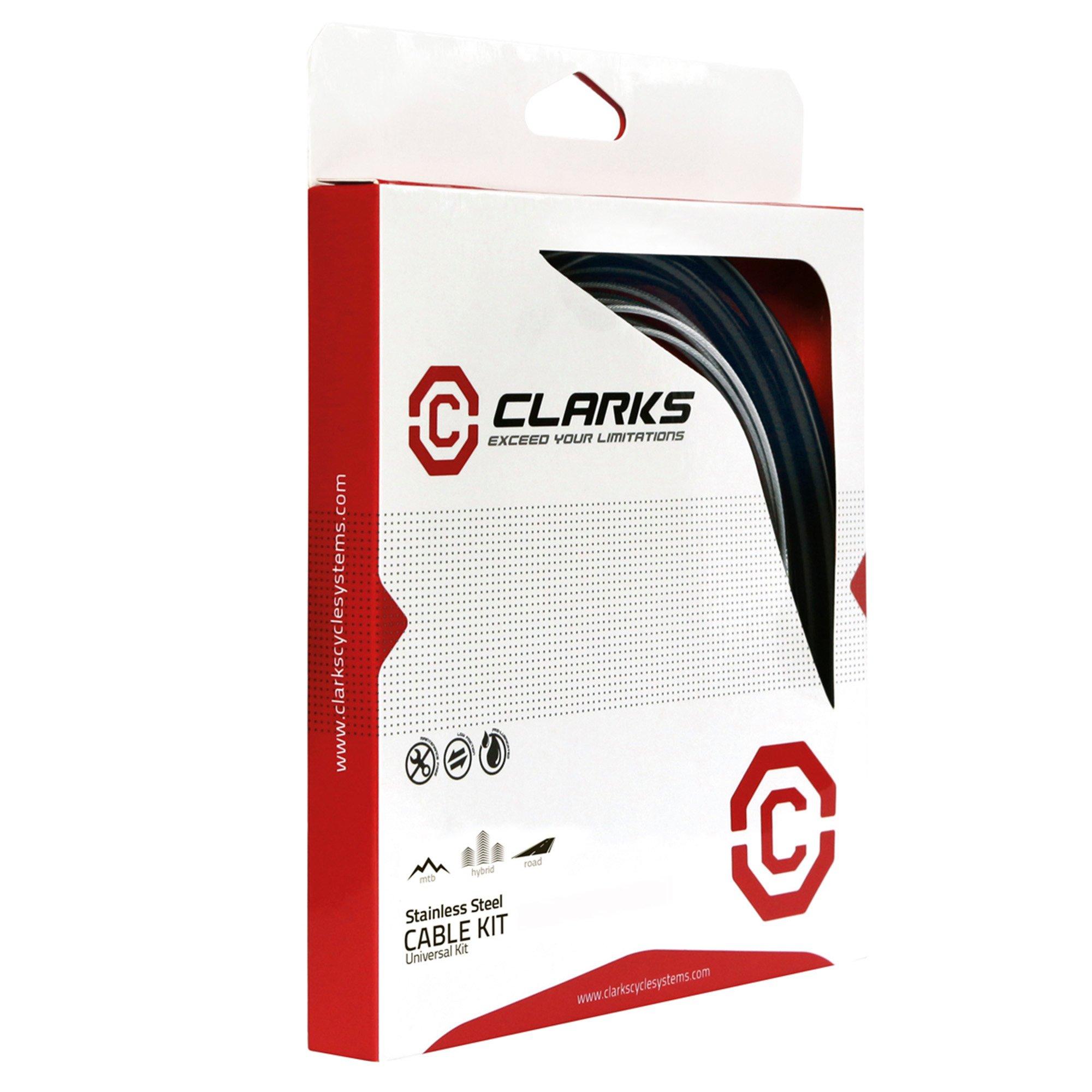 No Colour - Clarks - Universal S/S Front & Rear Brake Cable Kit - 2