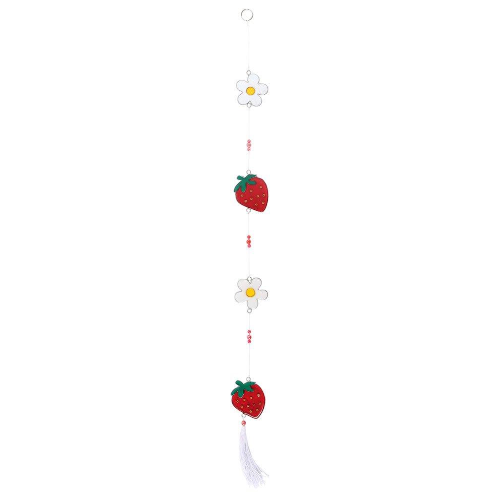 White - Something Different - String of Daisy and Strawberry Suncatchers - 4