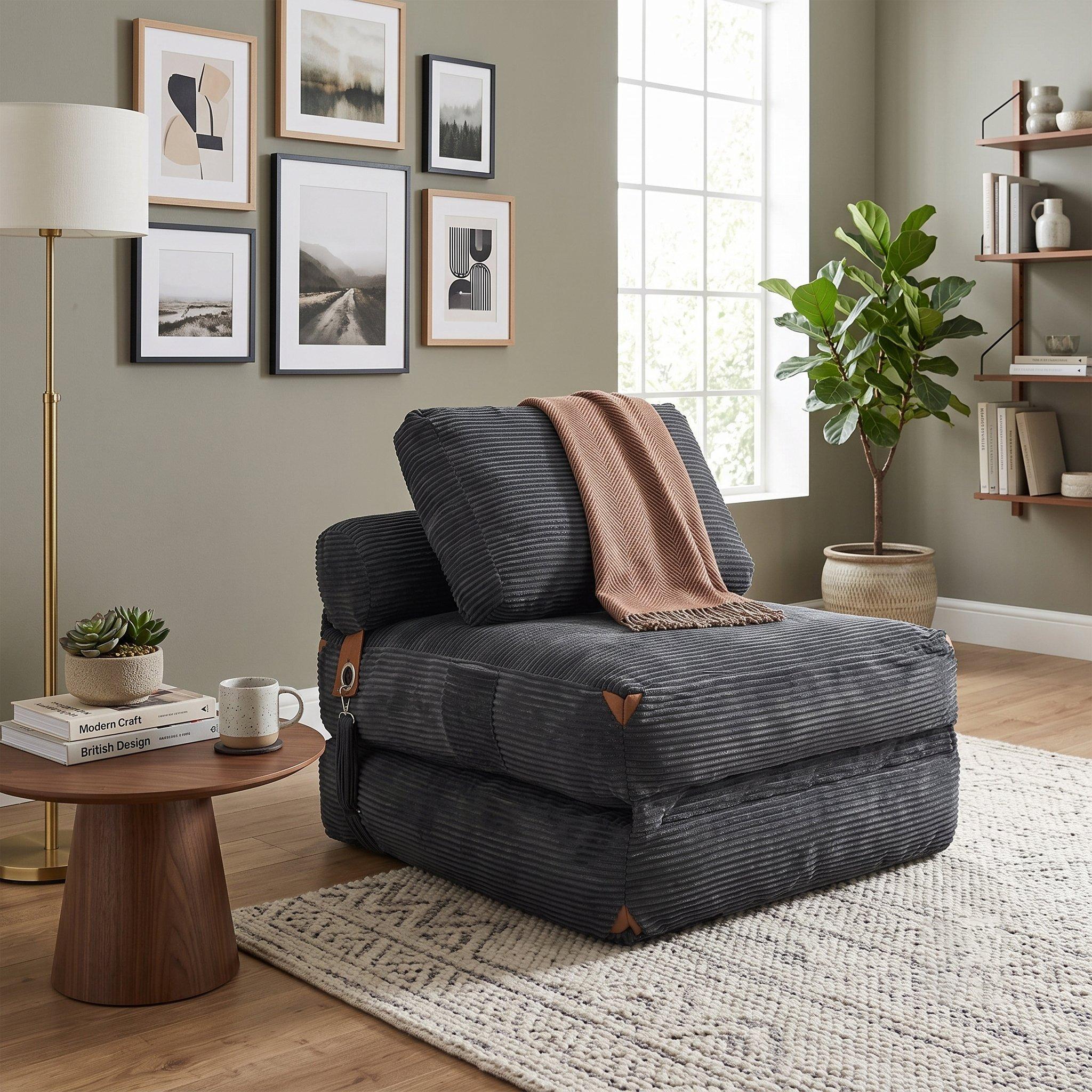 Gray - Urban Meuble - SOFA BED Convertible Lounge - 1