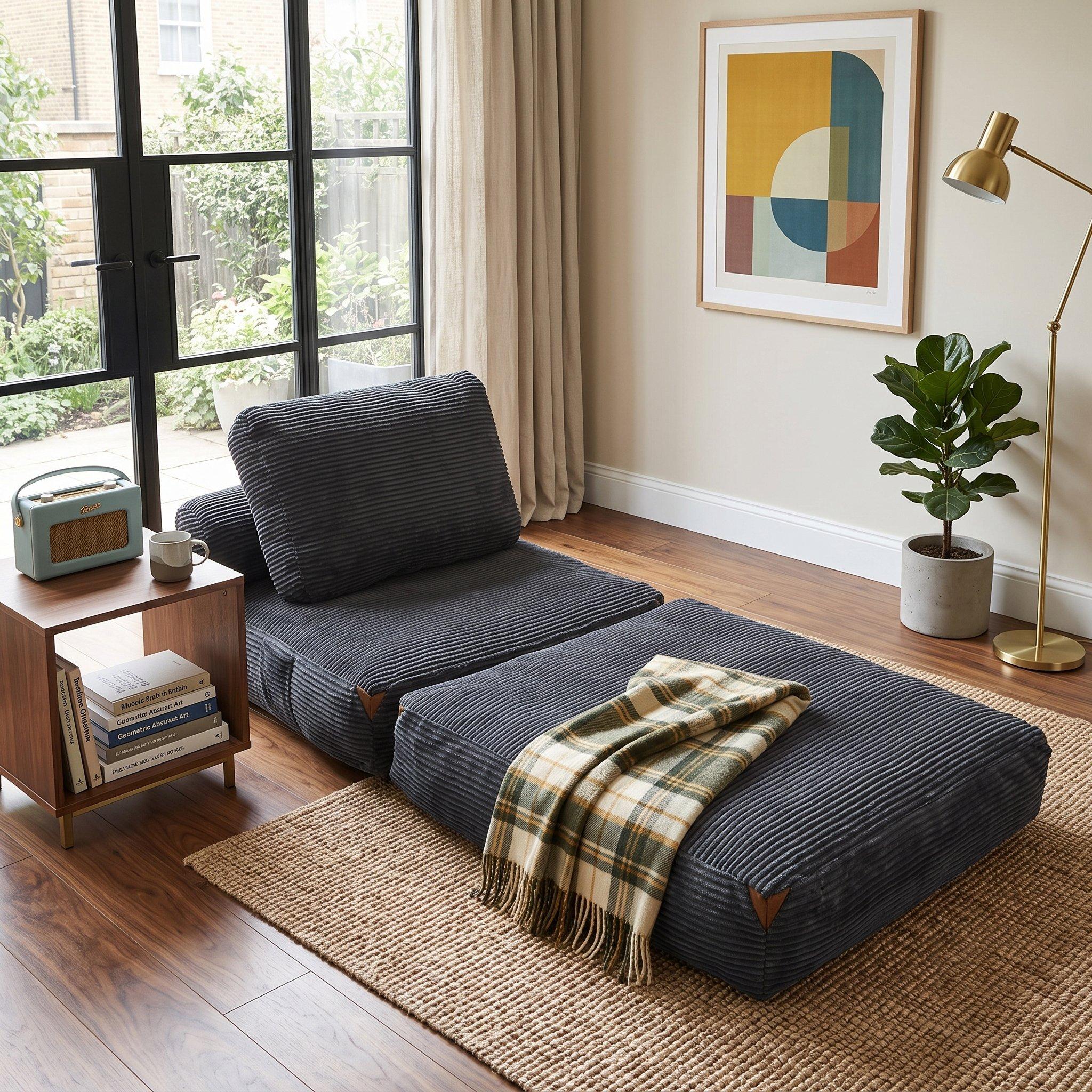 Gray - Urban Meuble - SOFA BED Convertible Lounge - 2