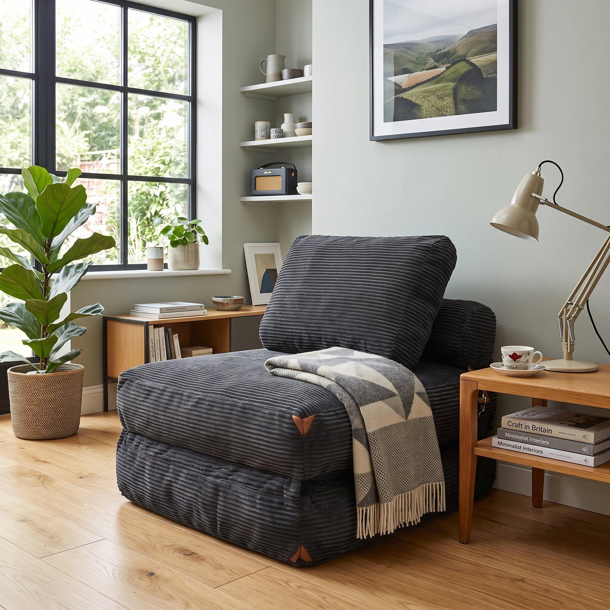 Gray - Urban Meuble - SOFA BED Convertible Lounge - 3