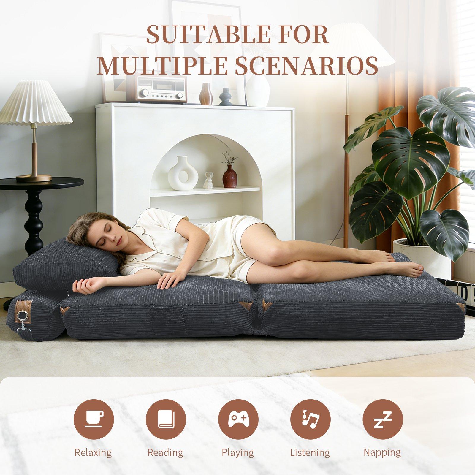 Gray - Urban Meuble - SOFA BED Convertible Lounge - 9
