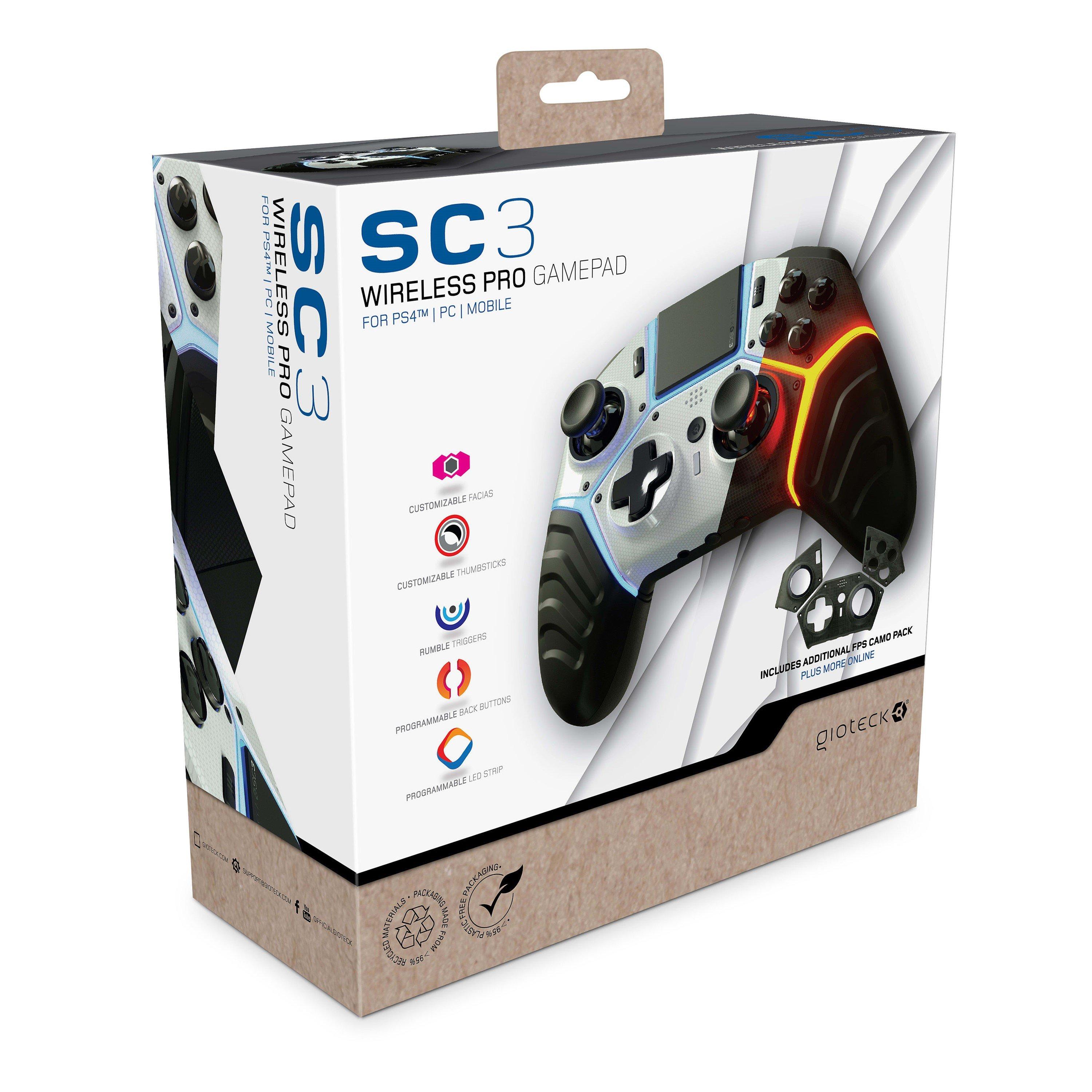 Ps4 - Gioteck - SC3 BT Wireless Pro Controller for PS4 - 9