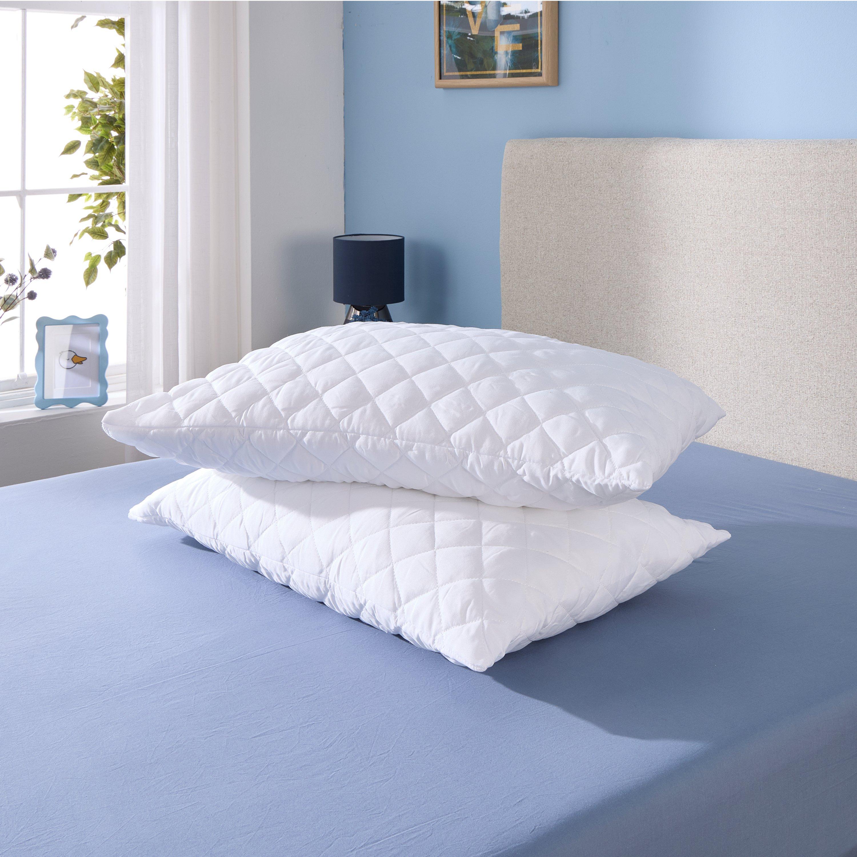 White - Downland - Sleep Well Pillow Protector Pair - 2