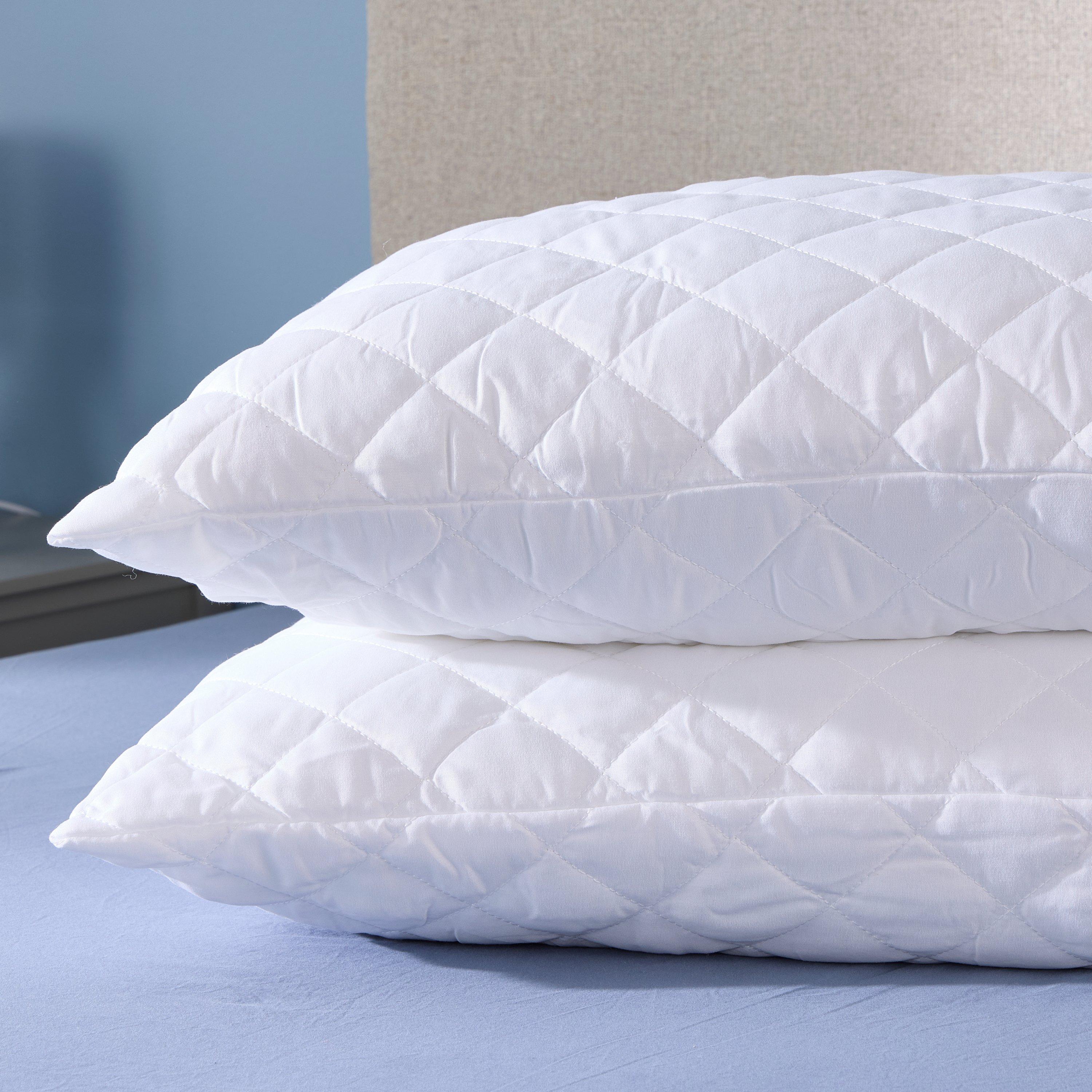 White - Downland - Sleep Well Pillow Protector Pair - 4
