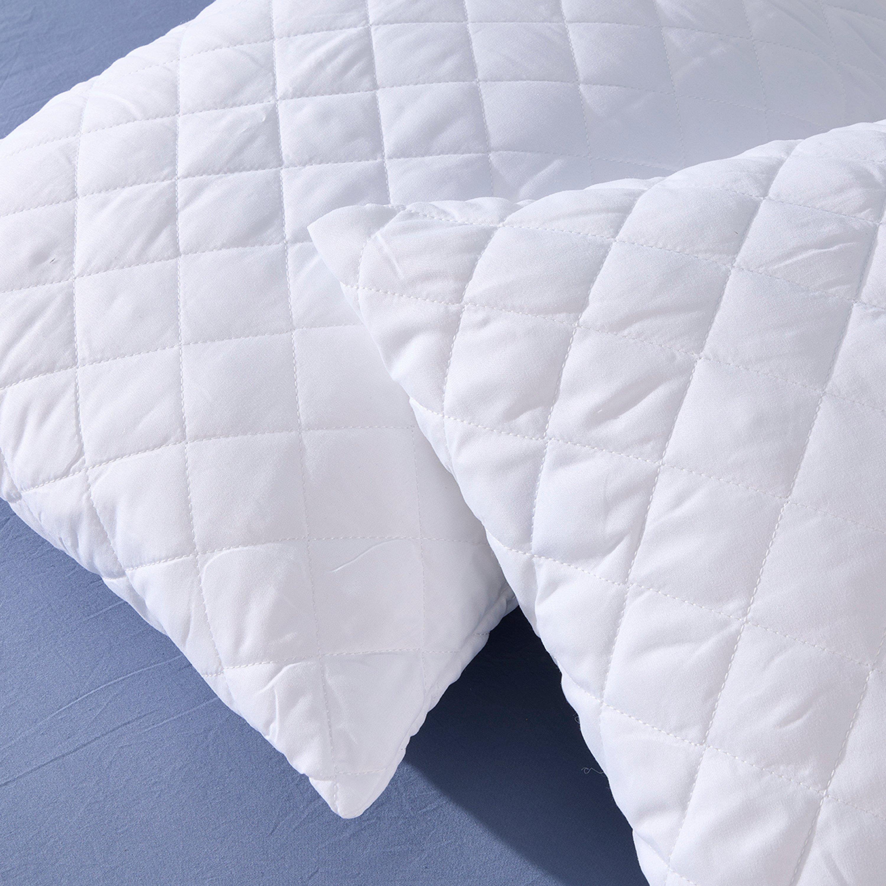 White - Downland - Sleep Well Pillow Protector Pair - 6