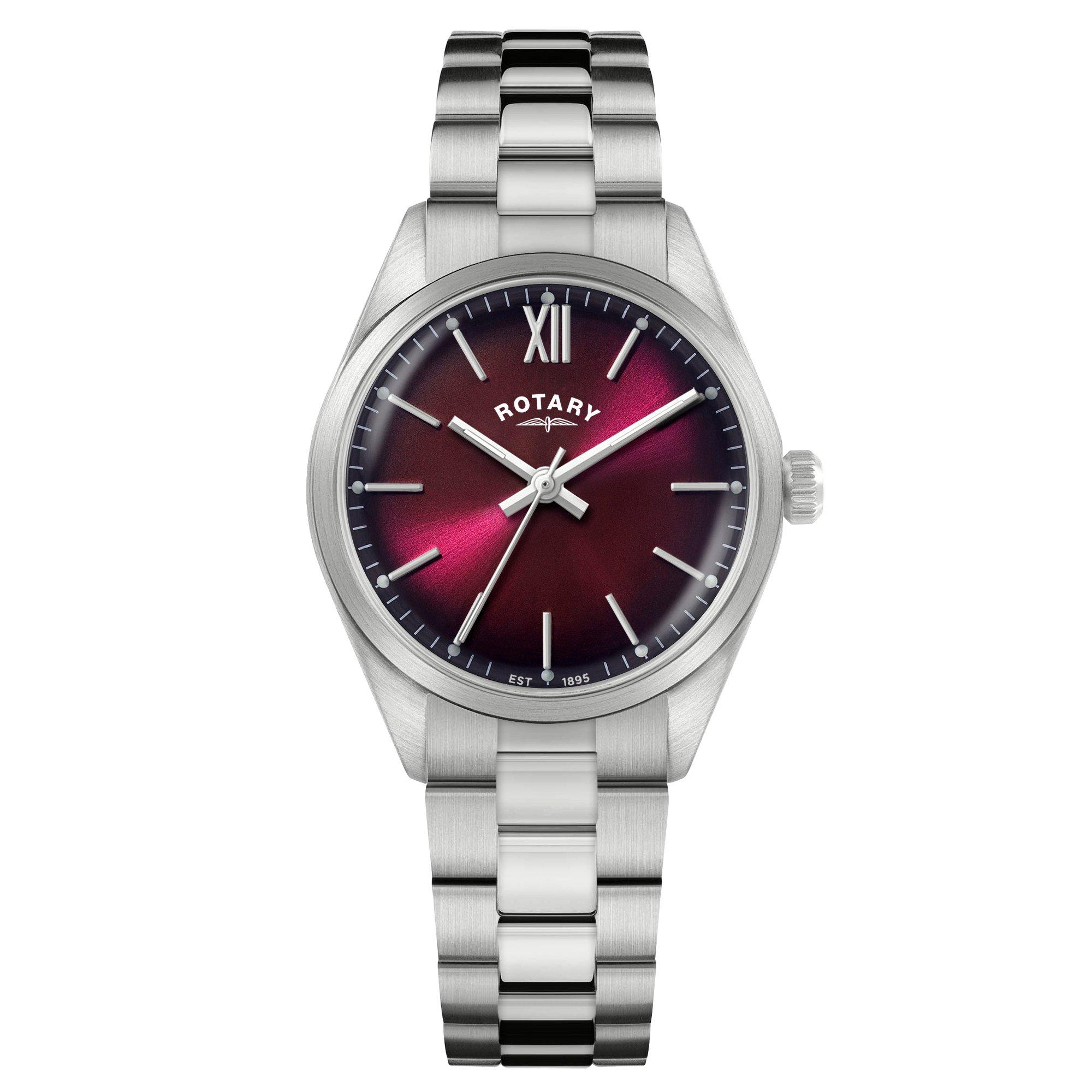 Silver - Rotary - Ladies Heritage Silver SS Bracelet Watch - 1