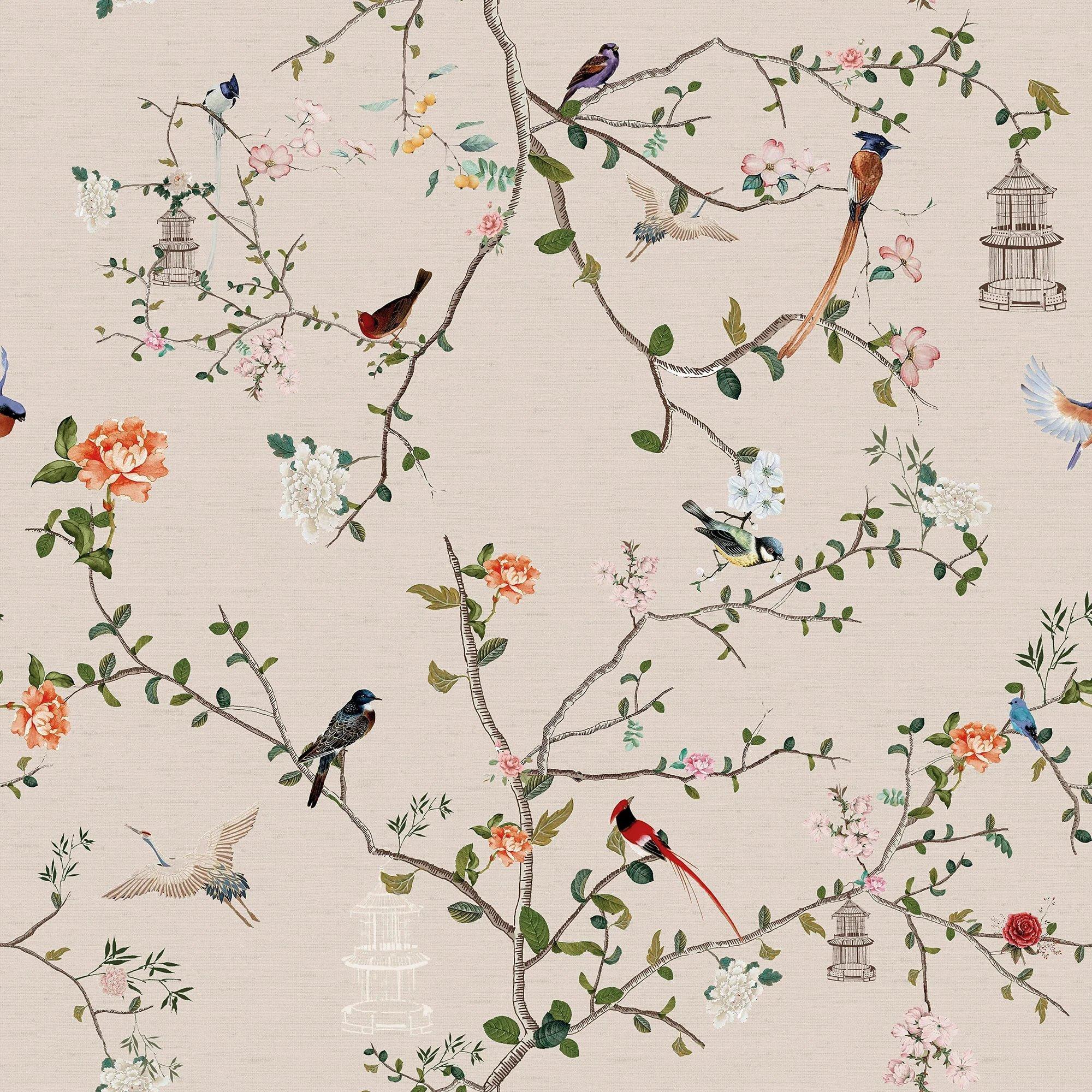 Rockett St George The Secret Garden Chinoiserie Green Tea Wallpaper