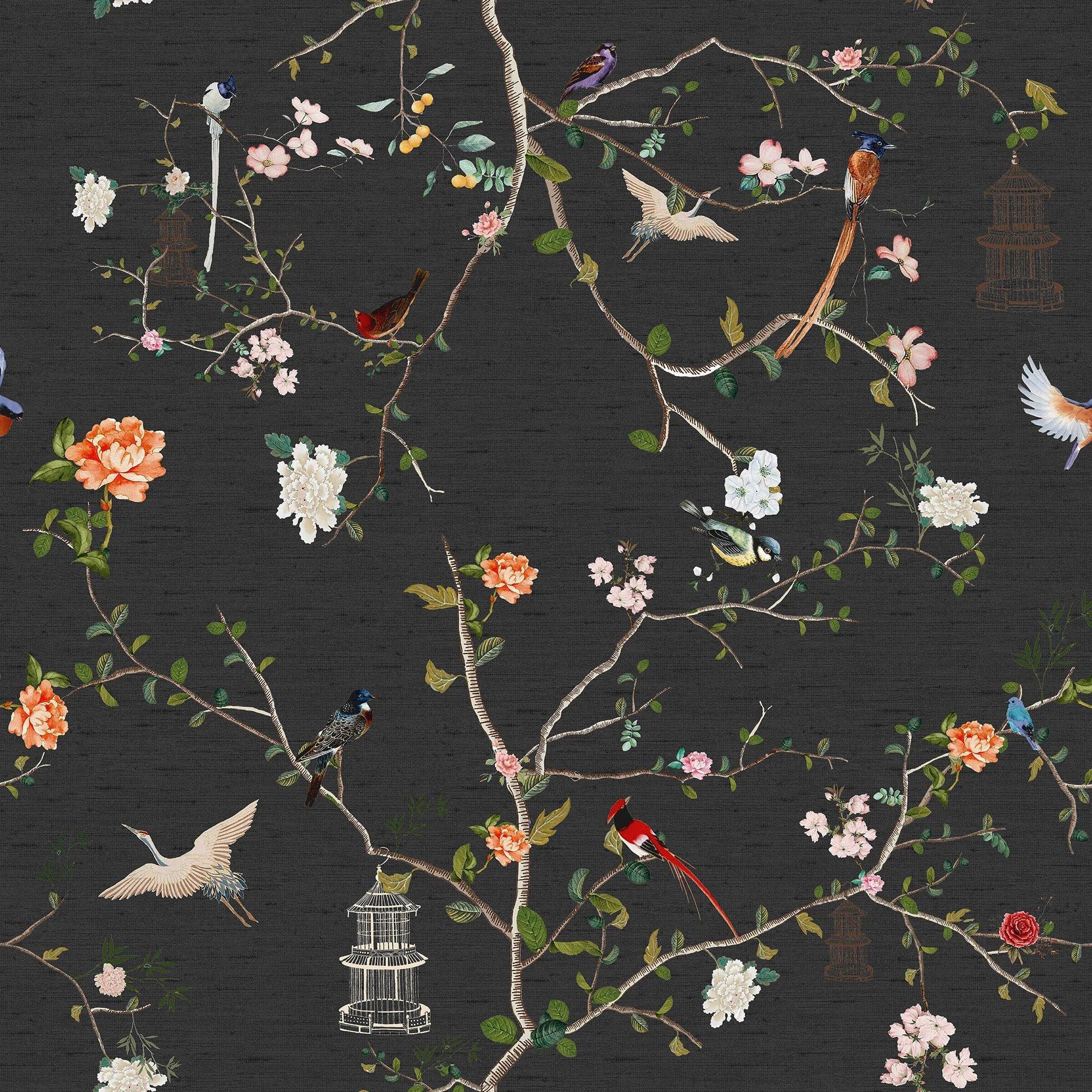 The Secret Garden Chinoiserie Green Tea Wallpaper