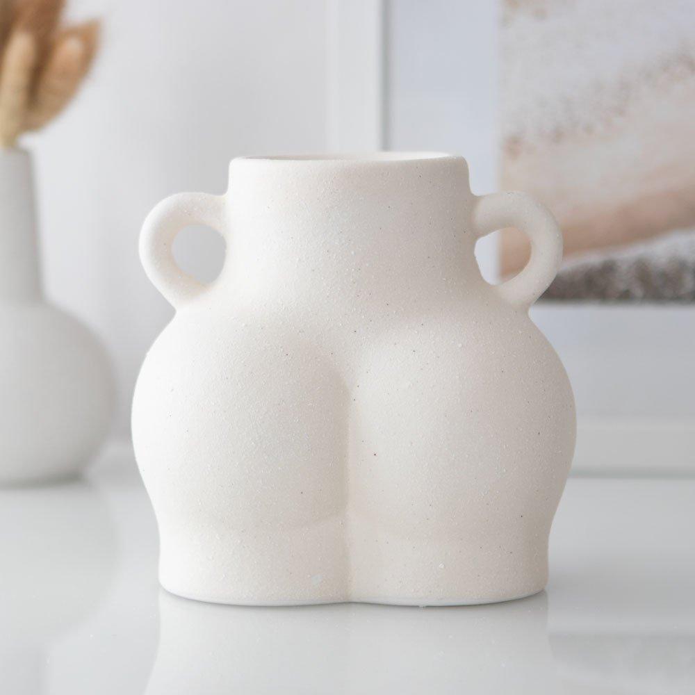White & Cream - Something Different - Cream Speckle Bum Oil Burner - 2