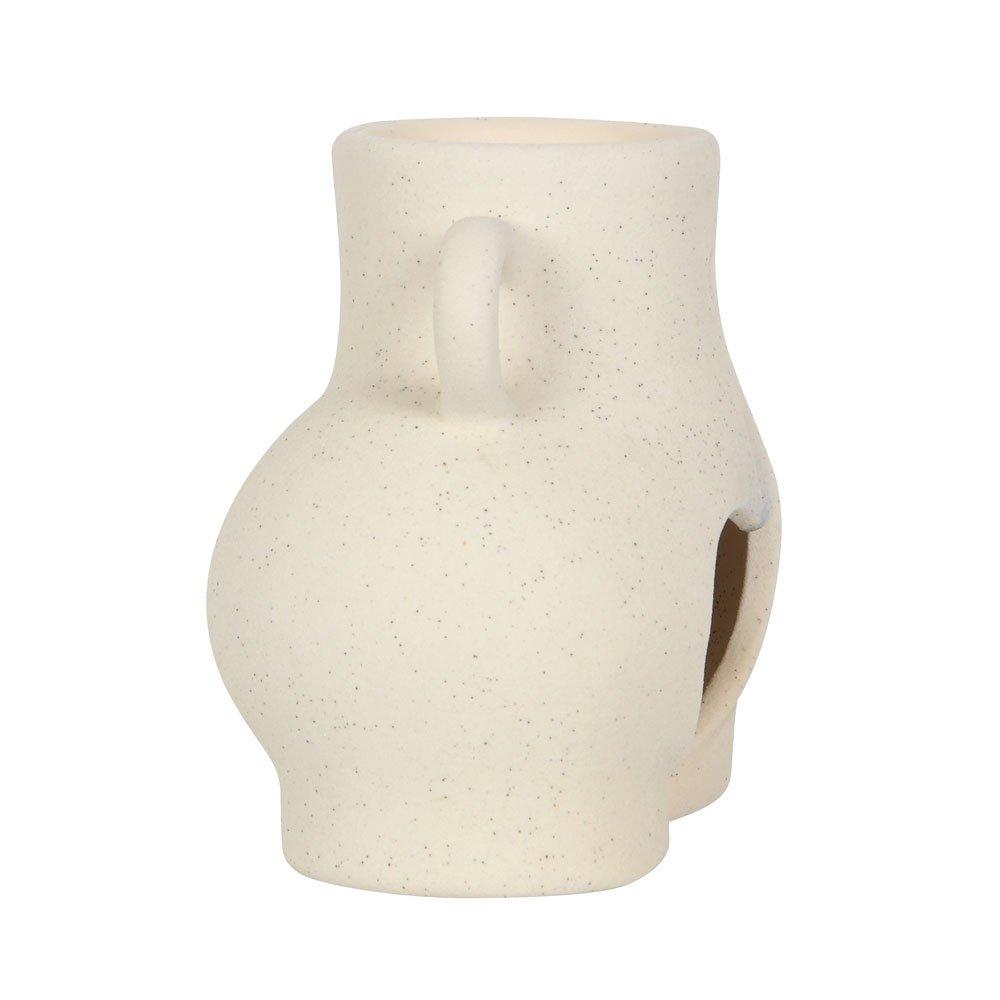 White & Cream - Something Different - Cream Speckle Bum Oil Burner - 5